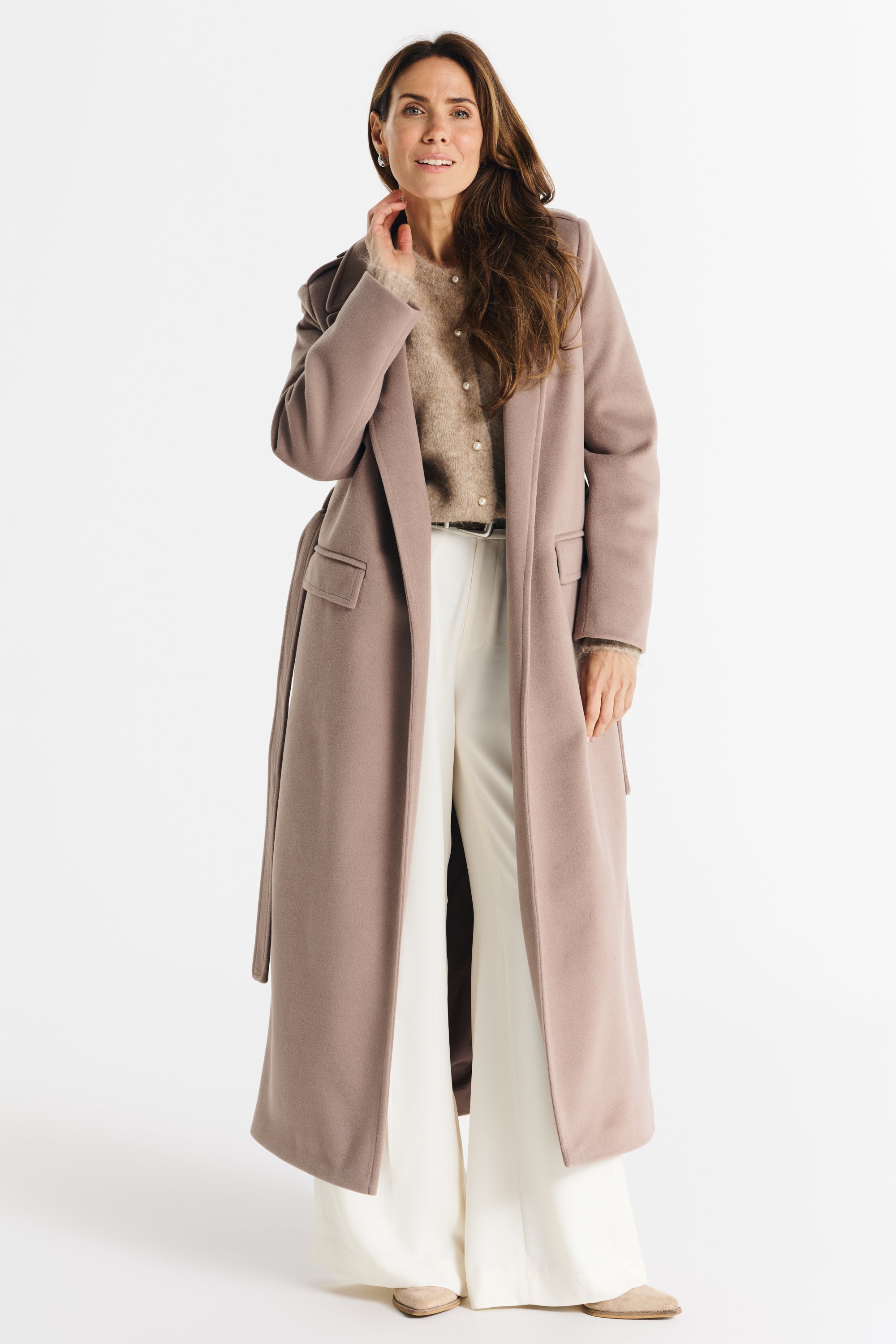 LILIANA coat dark beige