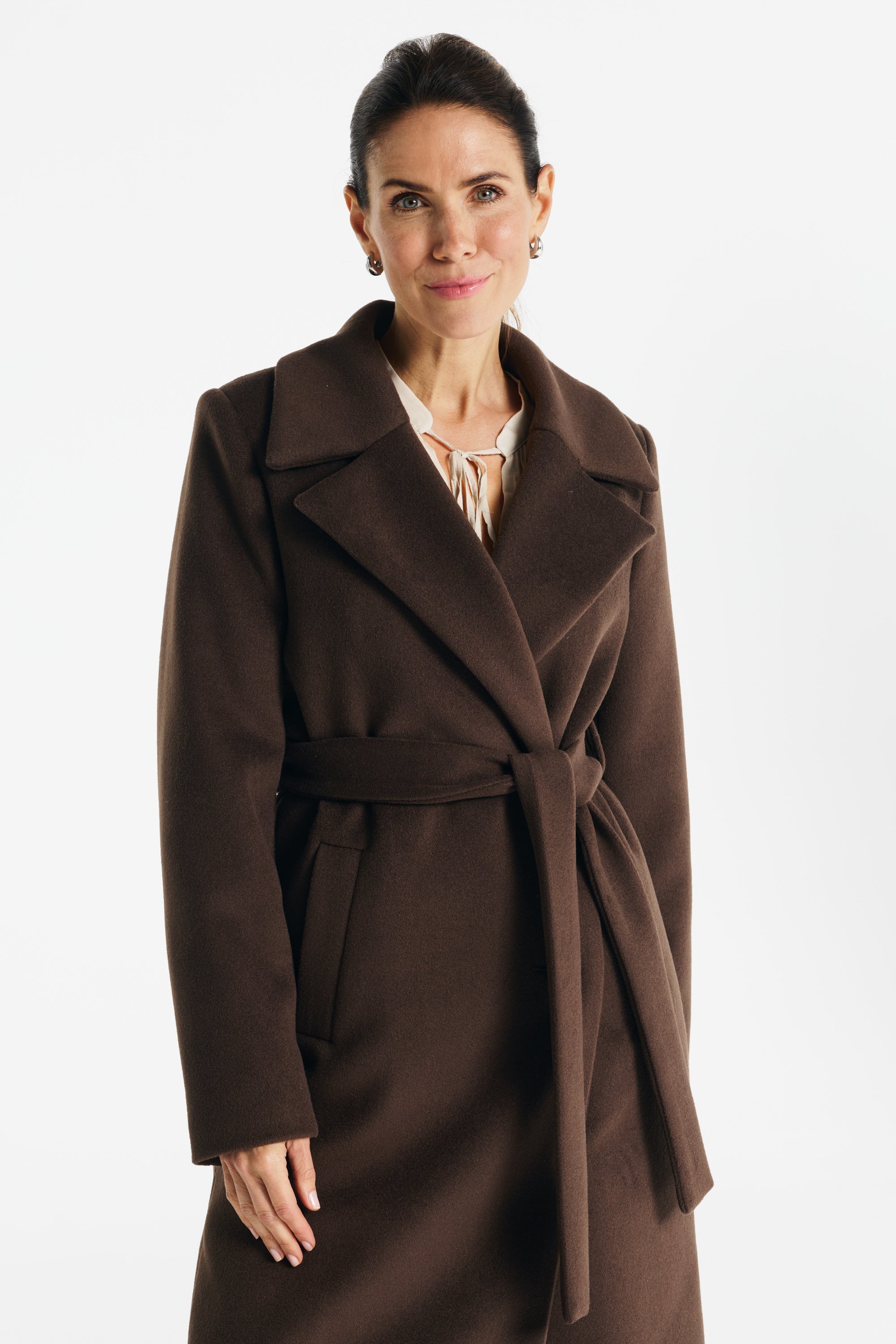 VERONA midi coat chocolate