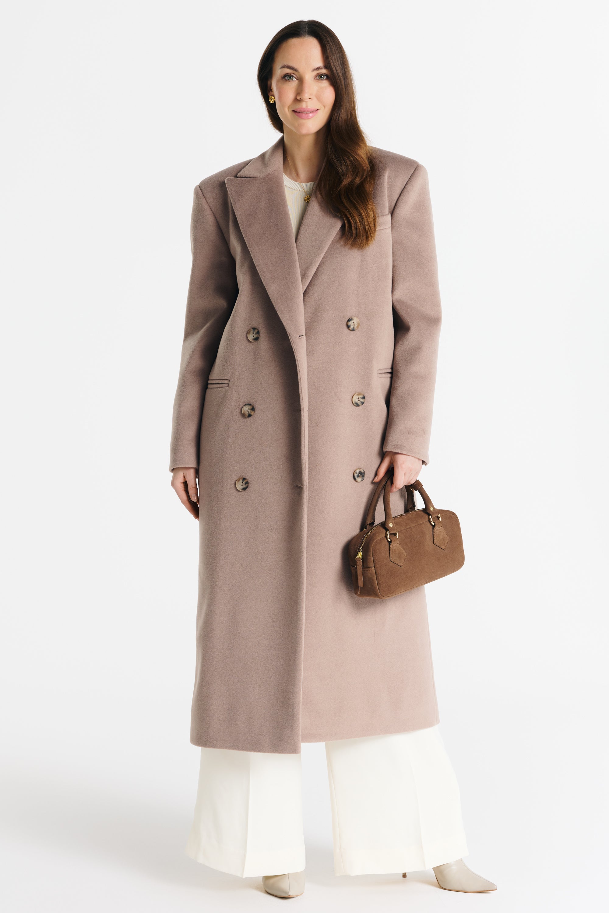 MAGDA coat dark beige