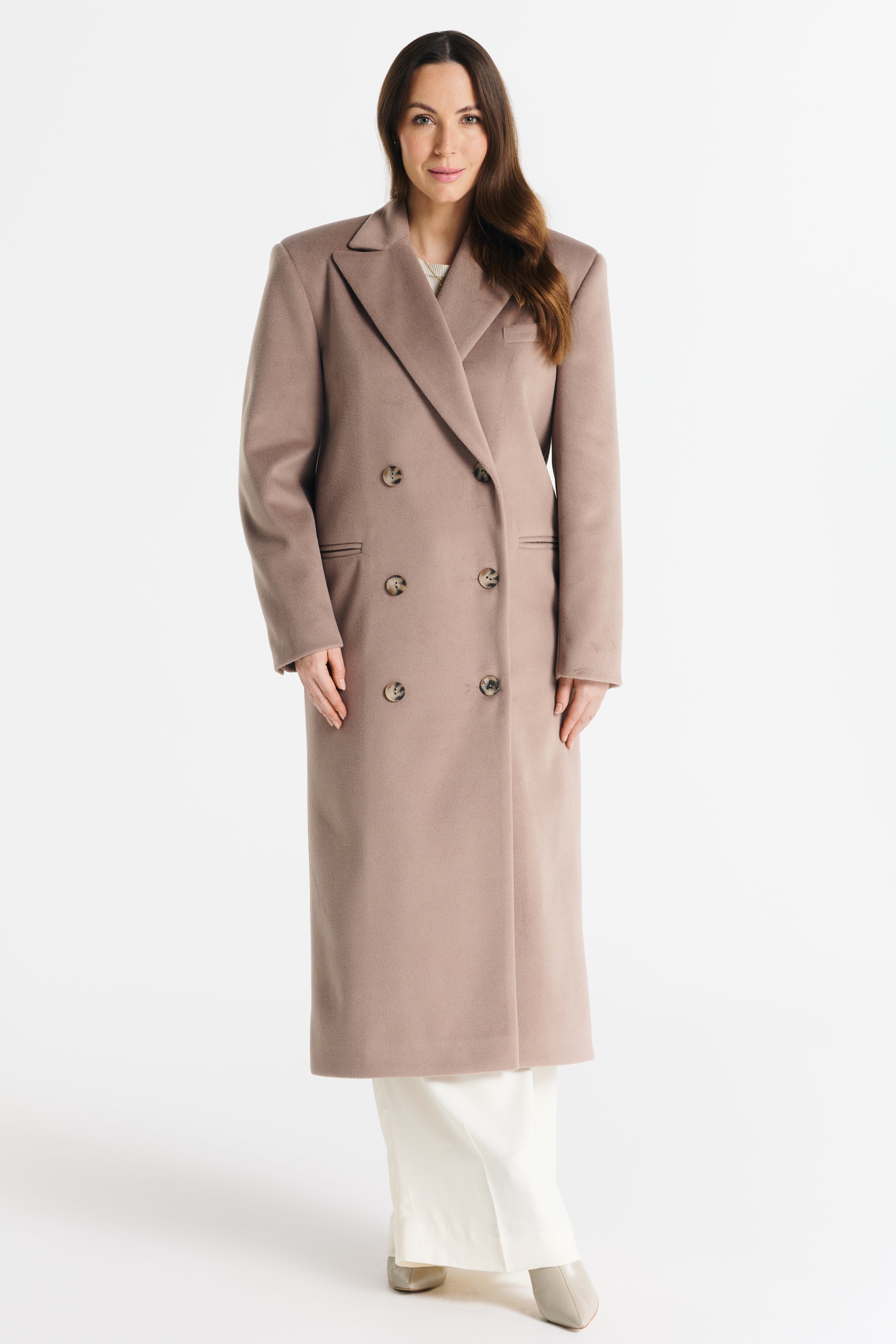 MAGDA coat dark beige