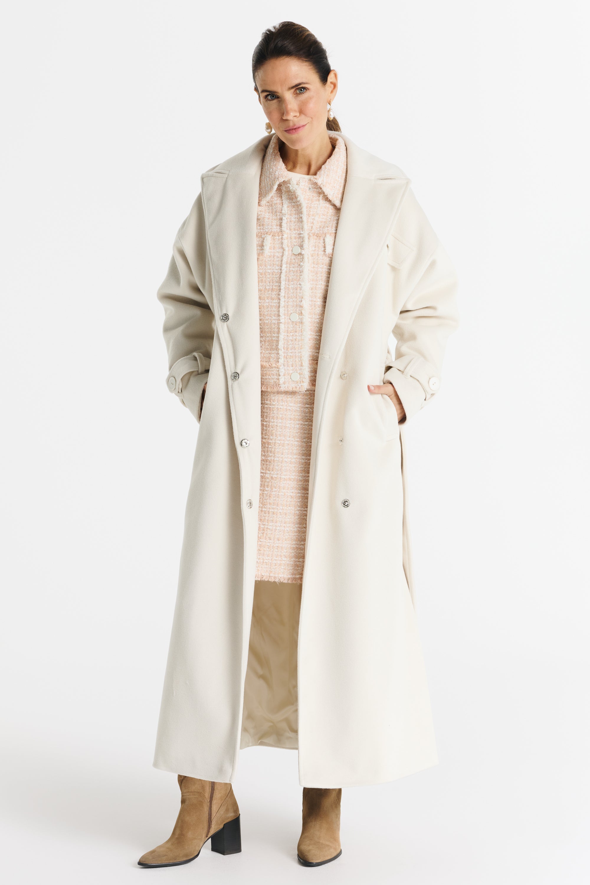 SALMA ecru coat