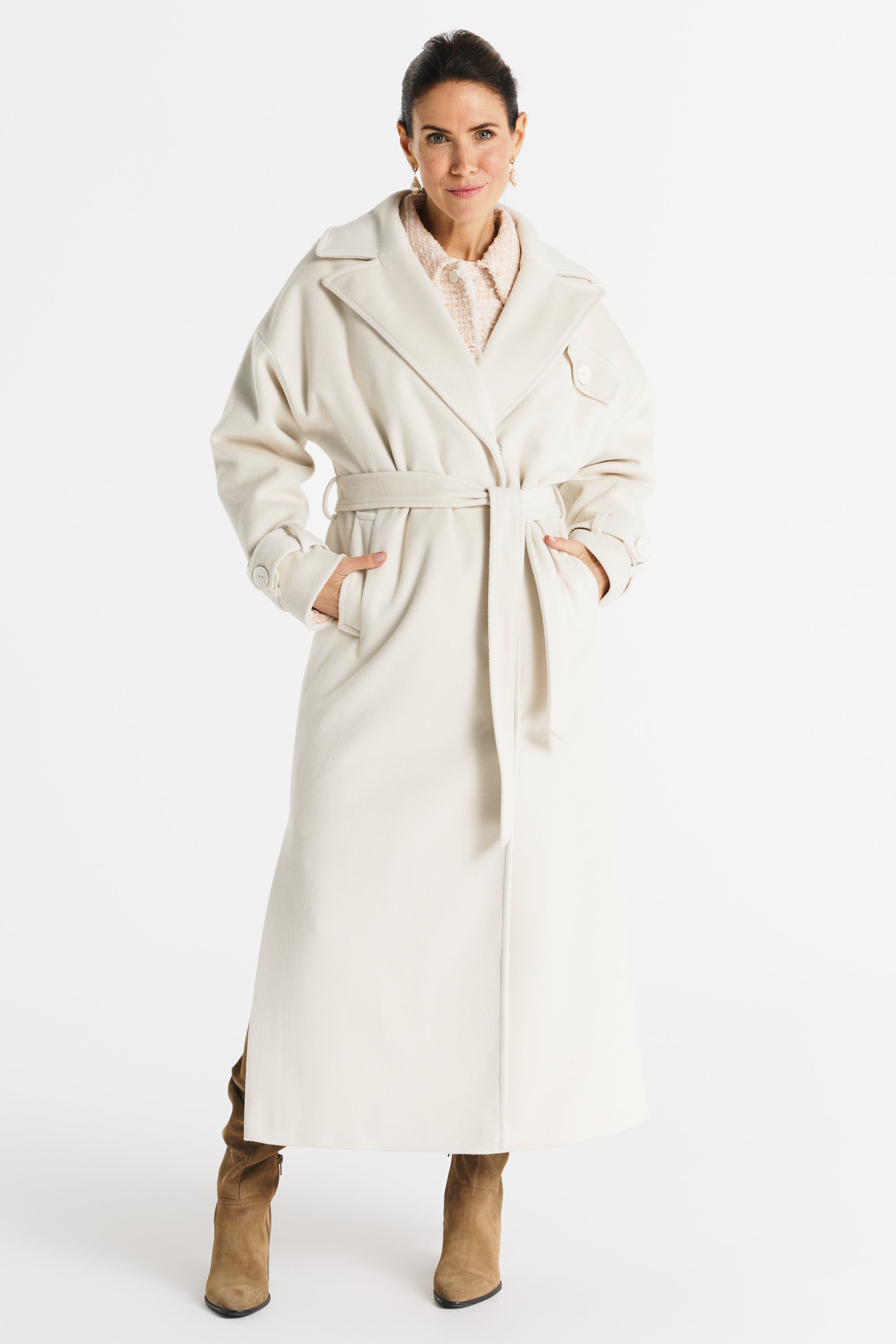 SALMA ecru coat