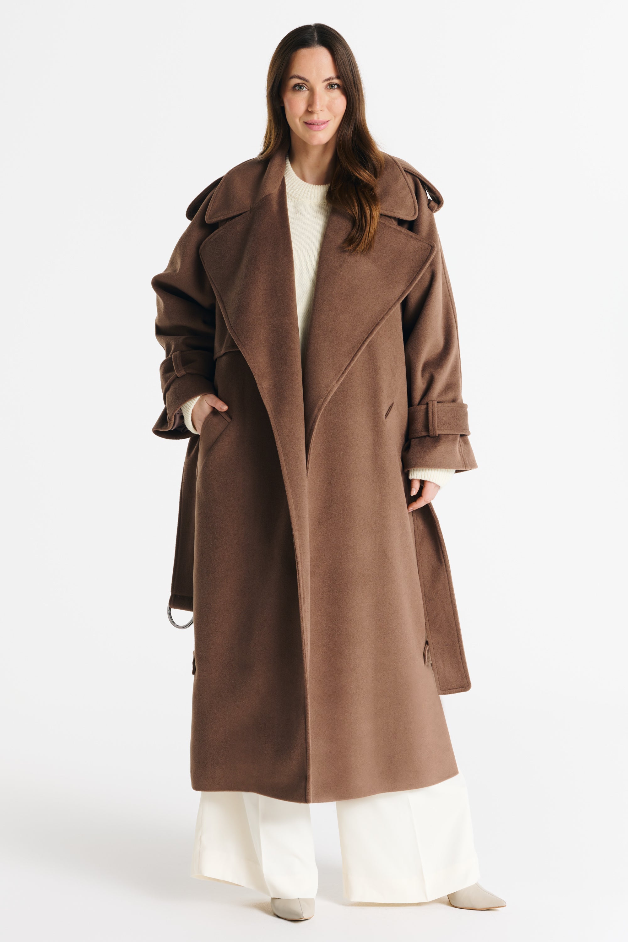 BARBARA coat light chocolate