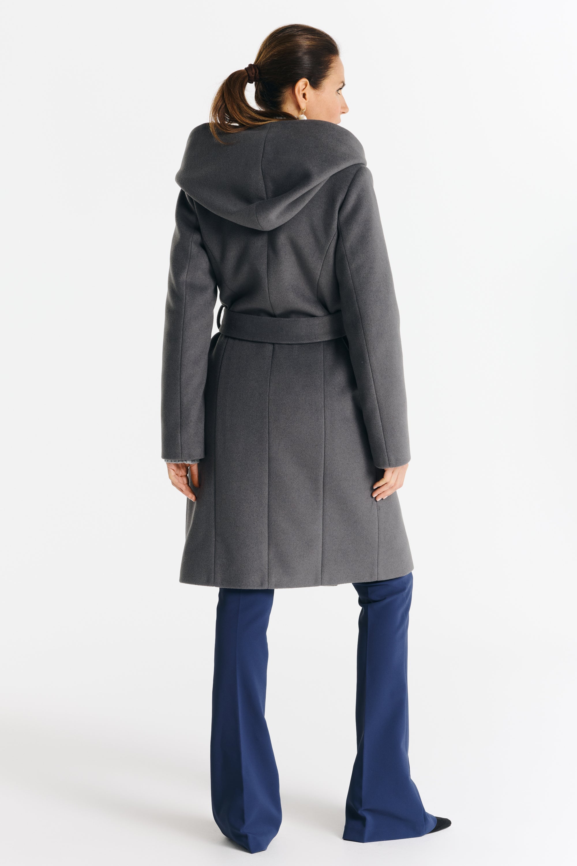 NOELIA midi coat gray