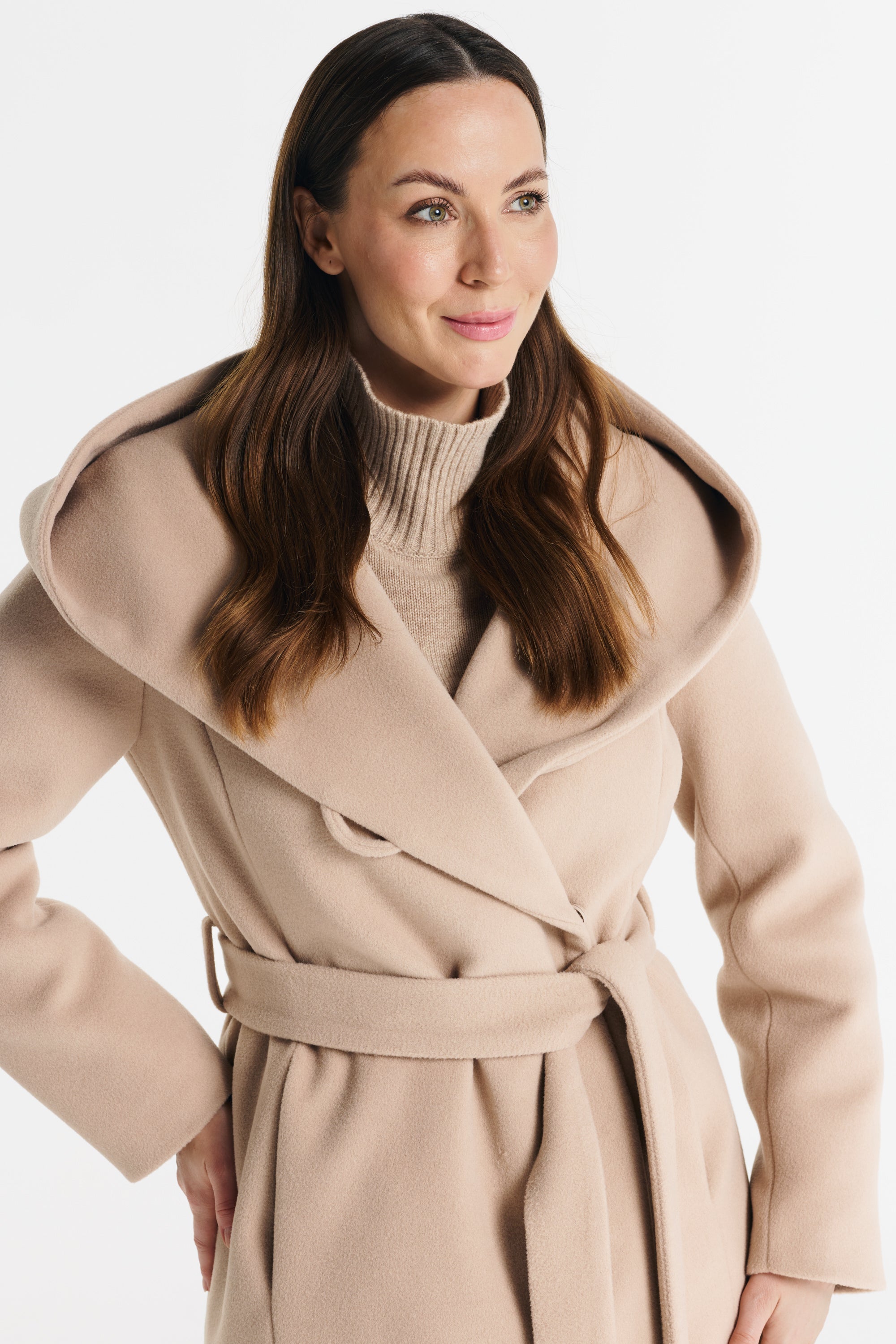 NOELIA midi coat beige