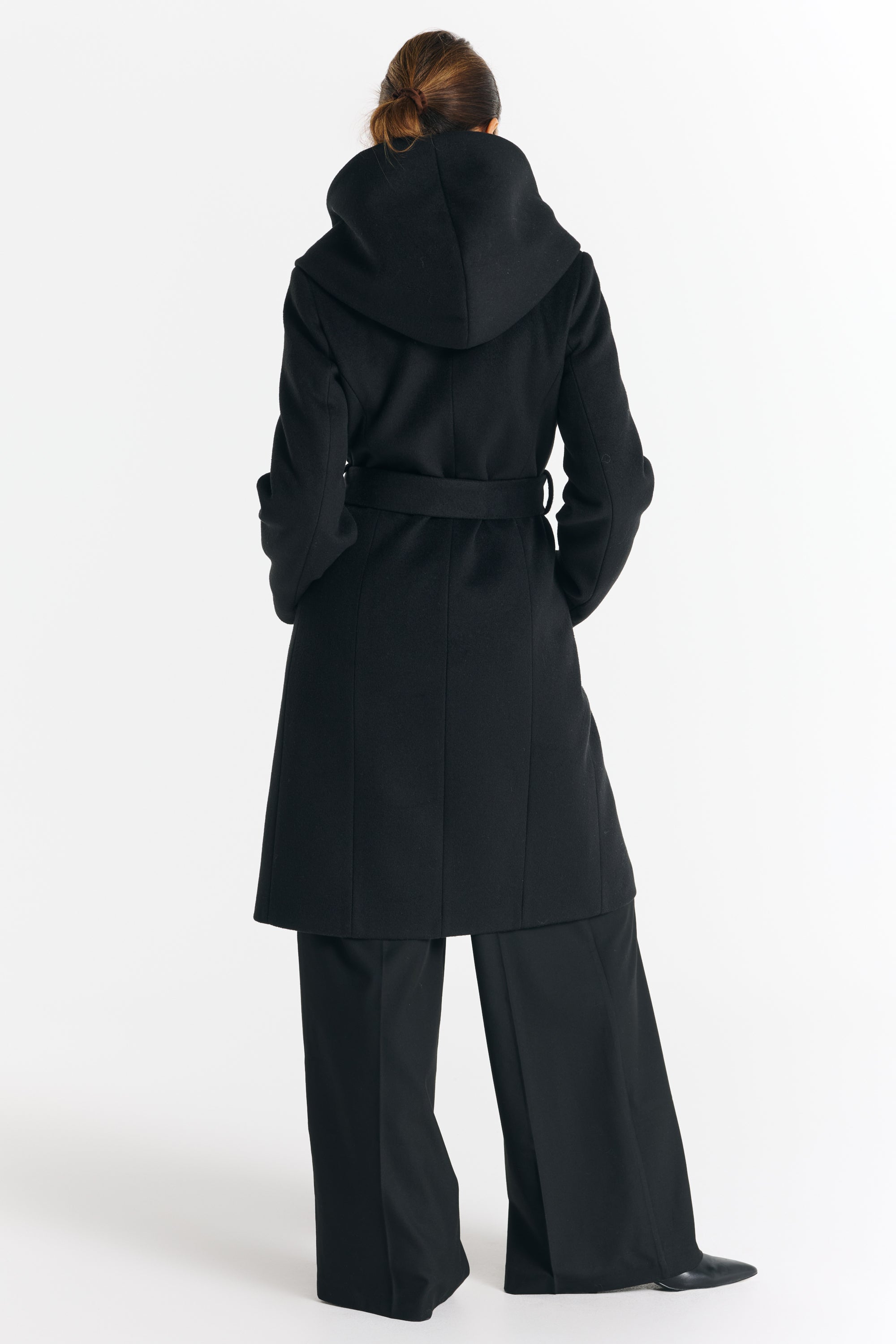 NOELIA midi coat black