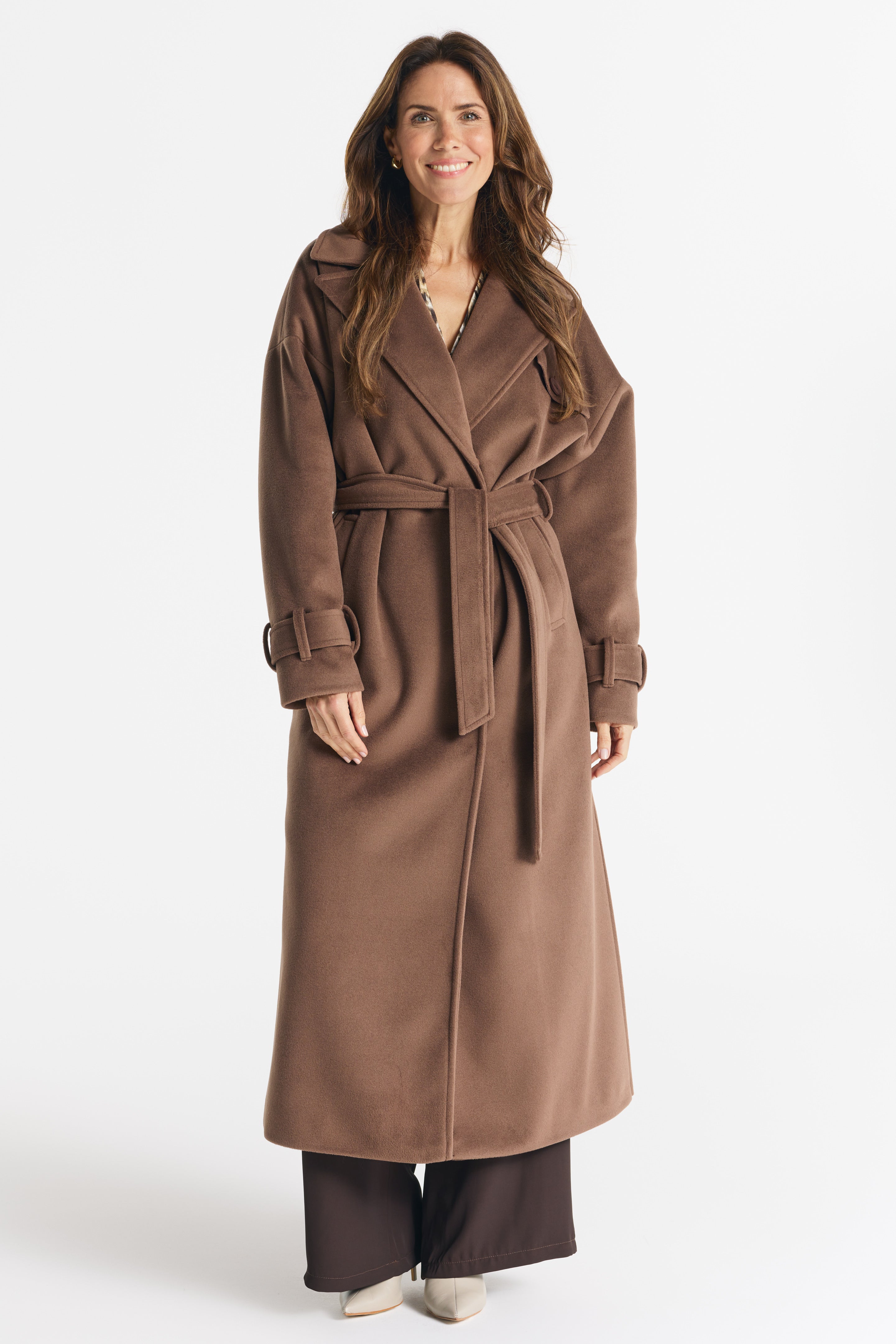 SALMA coat light chocolate