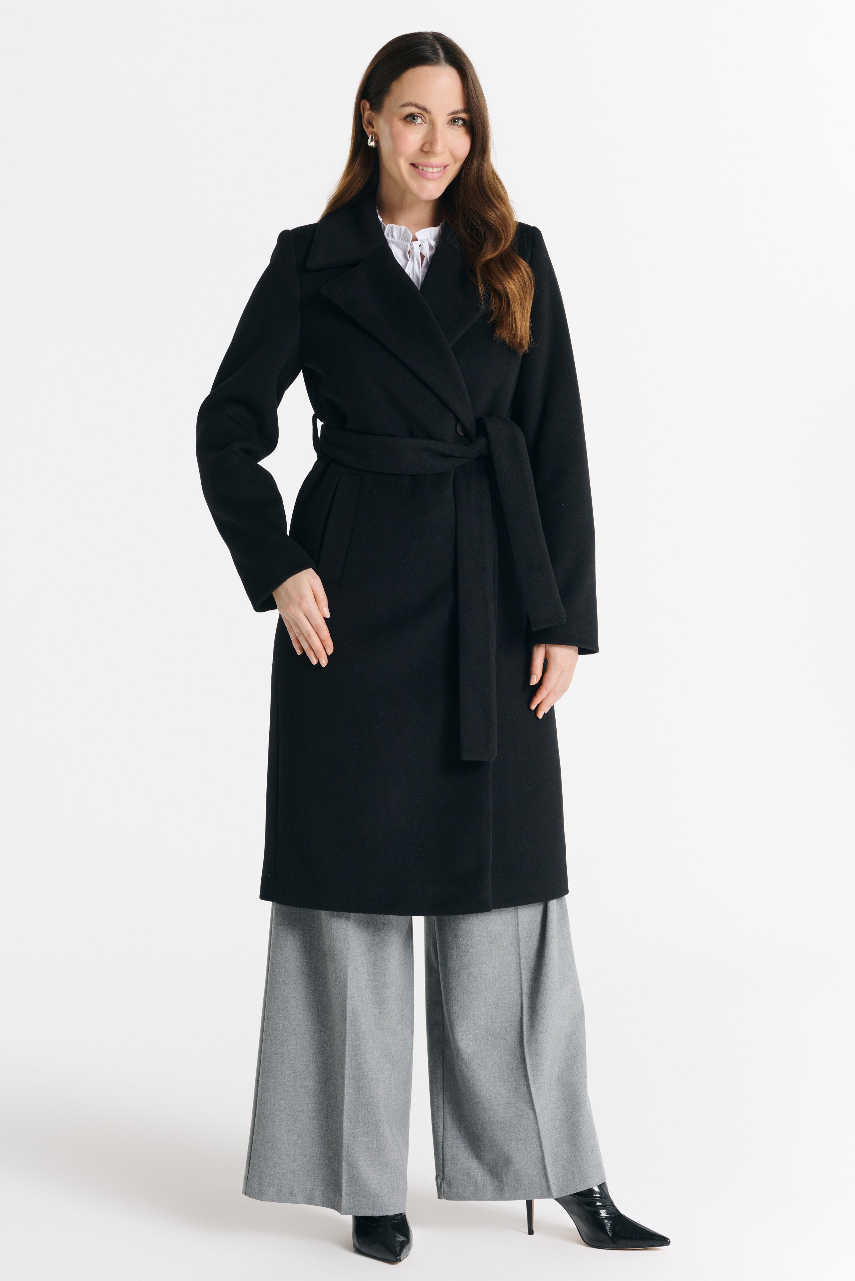 VERONA midi coat black