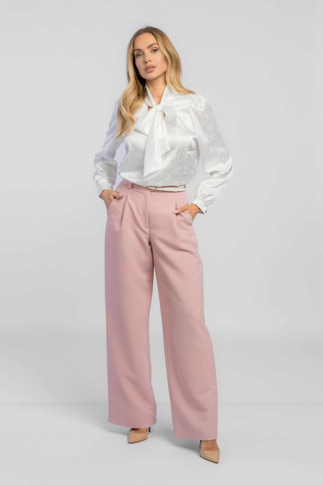 ARIA blouse white print