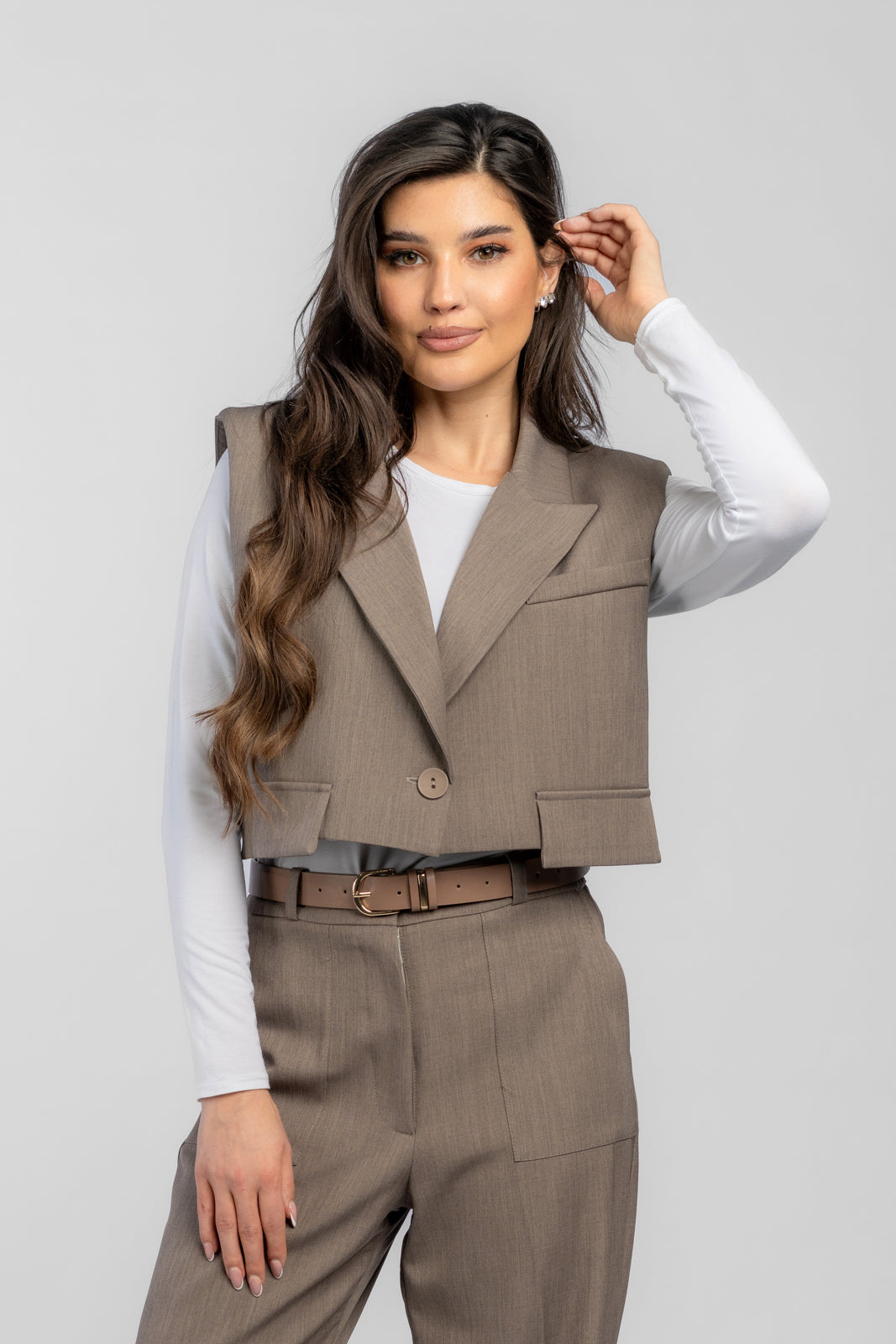 ELIZABETH women's suit beige