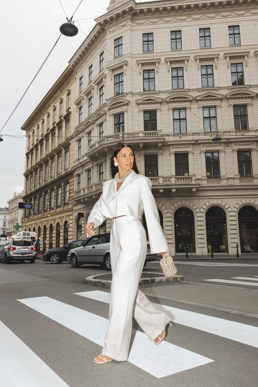 EMILY cream women's suit