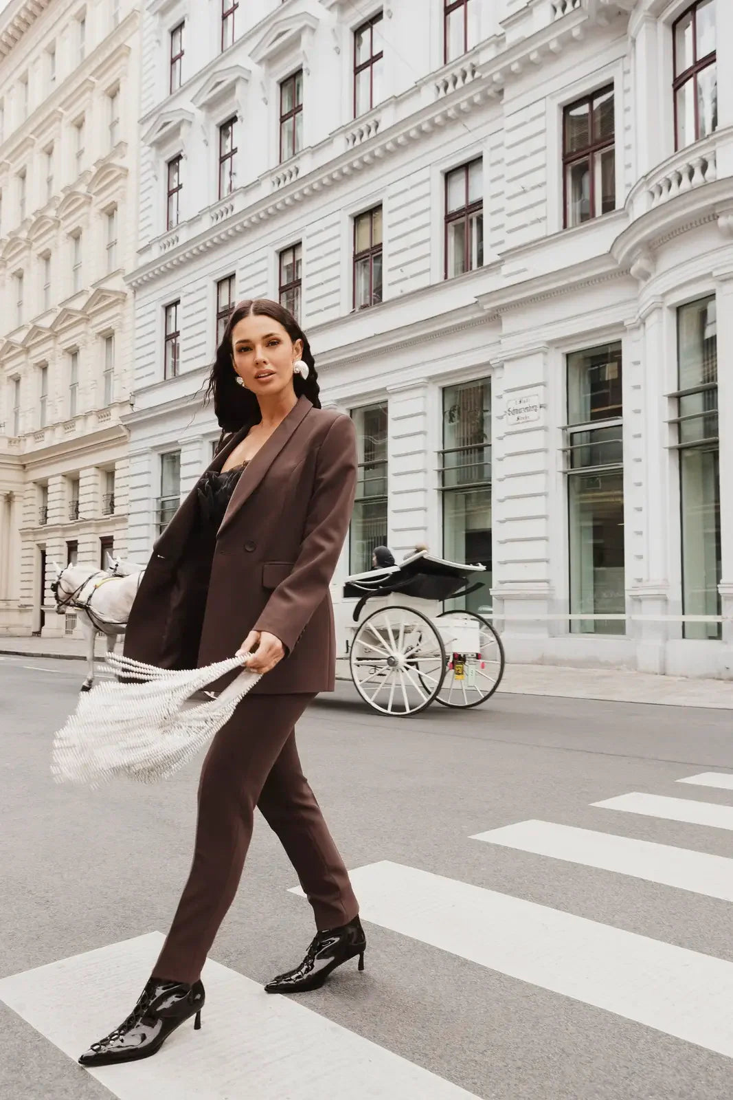 NADIA chocolate women's suit