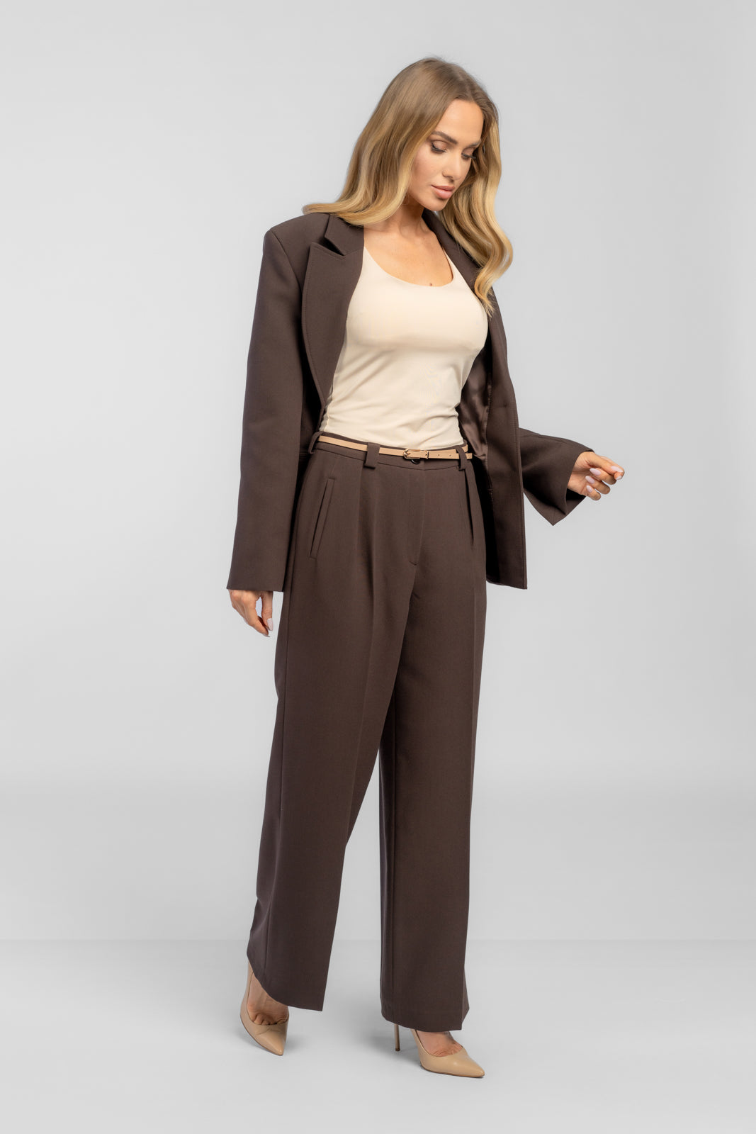 OPRAH chocolate women's suit