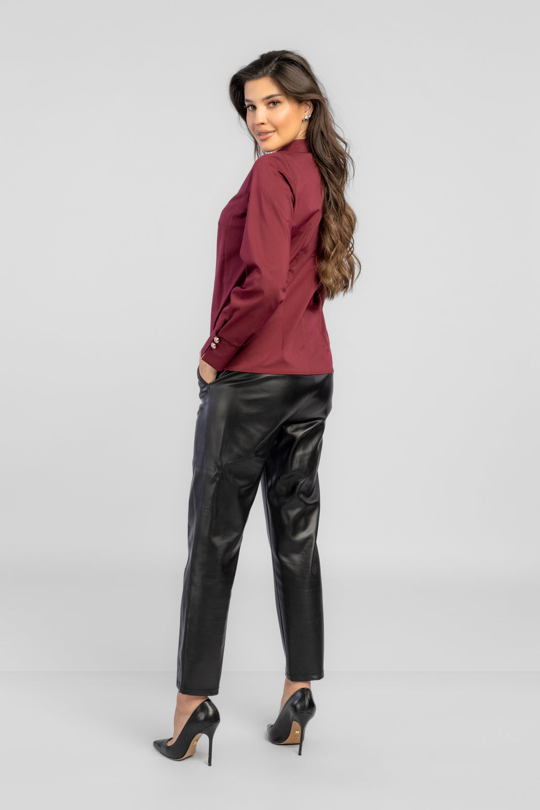 NOEMI burgundy shirt