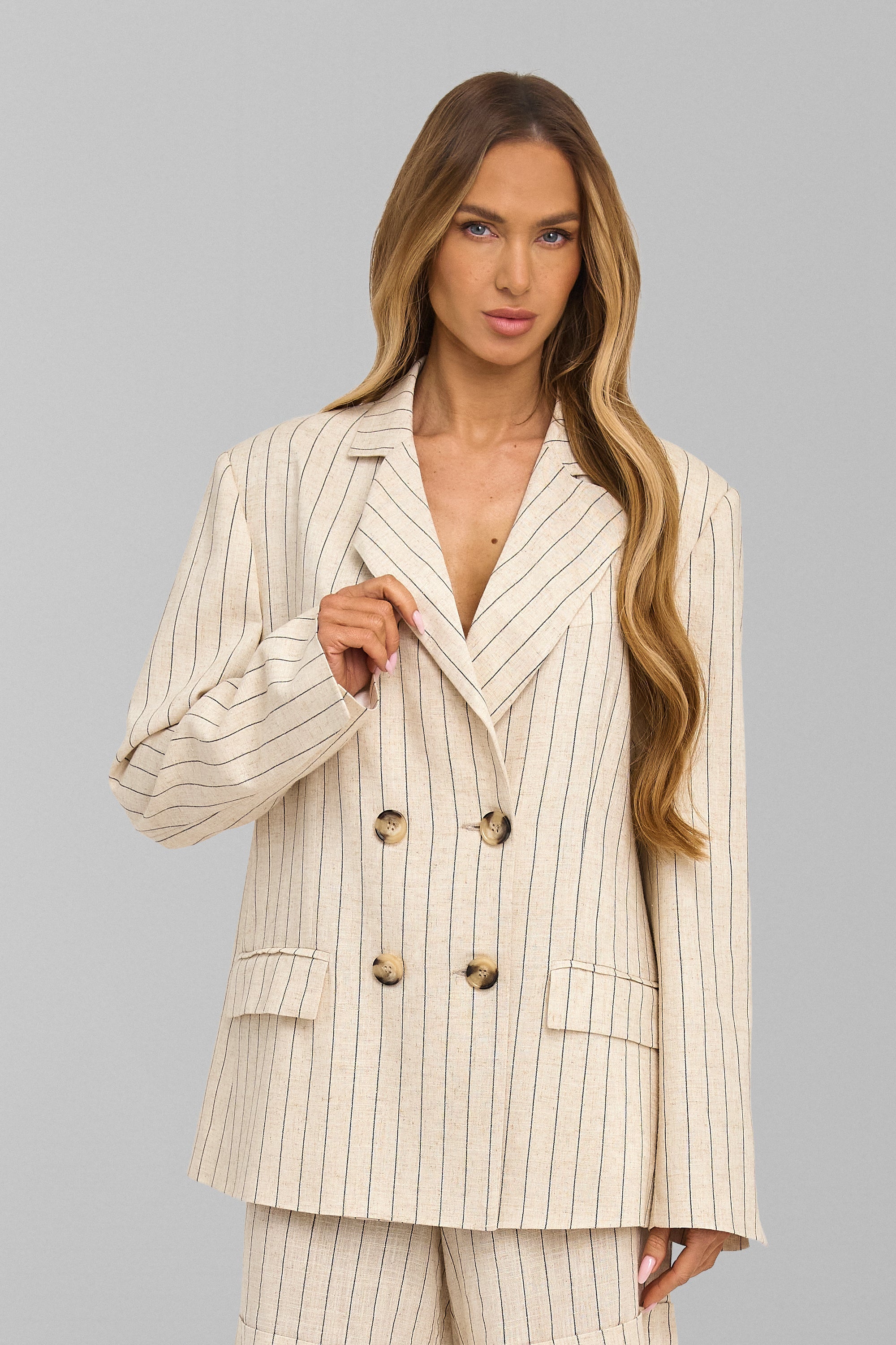 LISA striped linen jacket