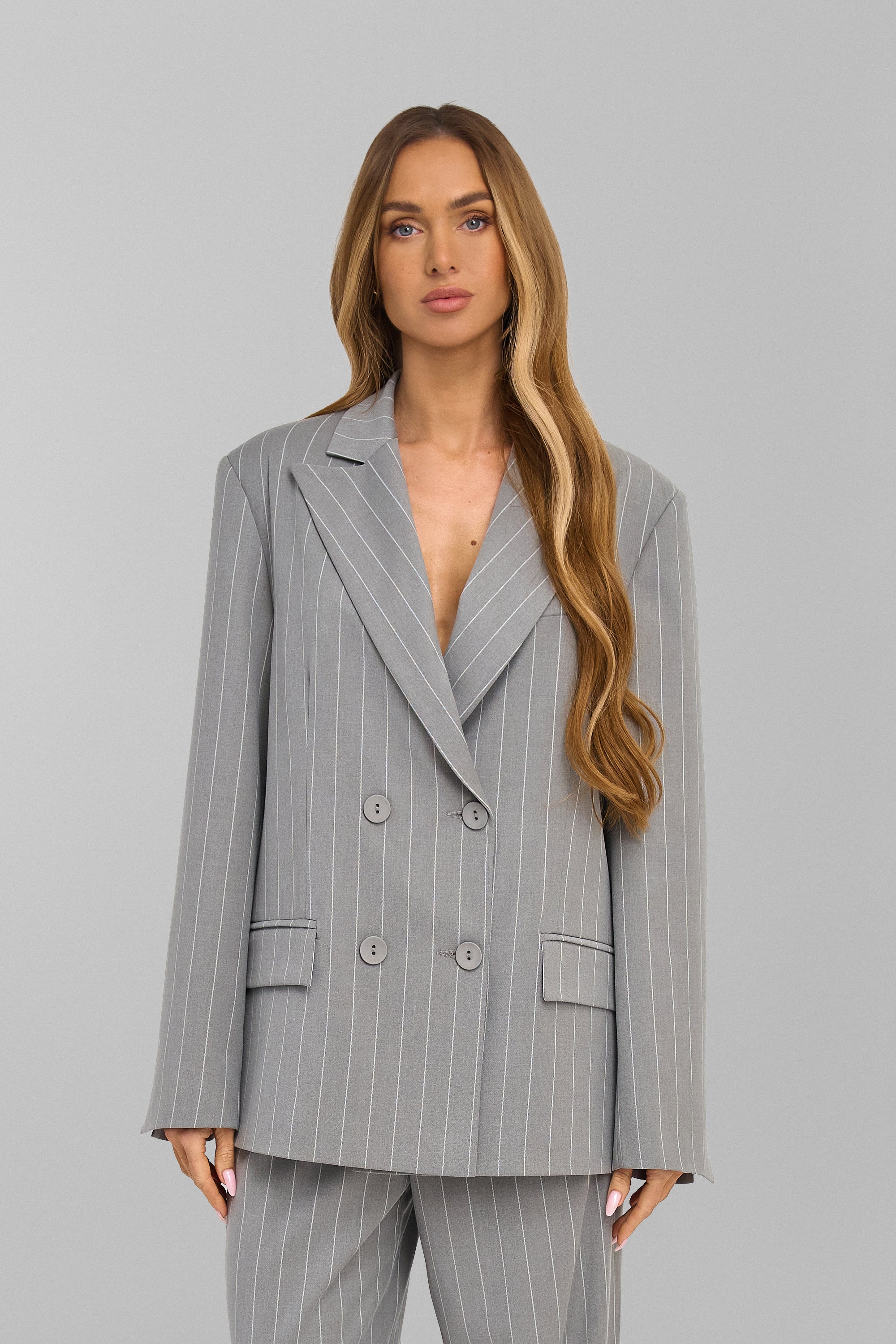 LISA jacket, gray stripes