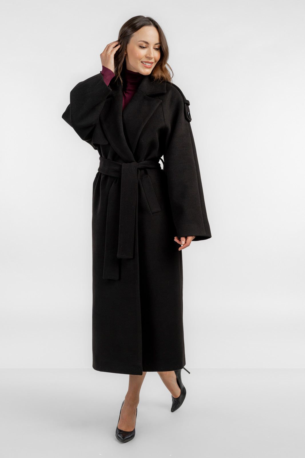 ALIANA coat black