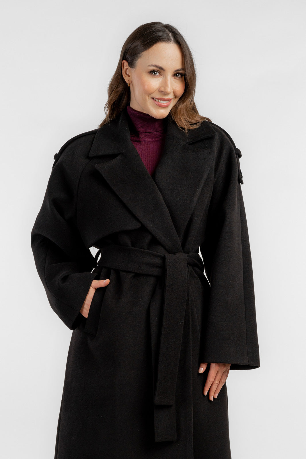 ALIANA coat black