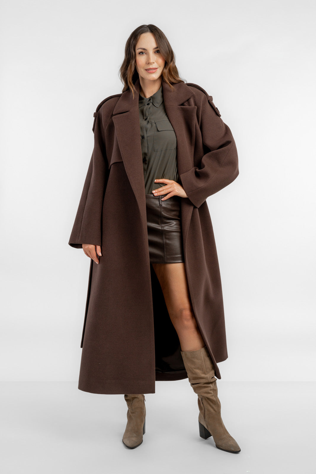 ALIANA chocolate coat