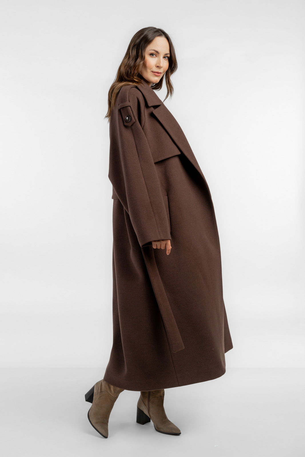 ALIANA chocolate coat