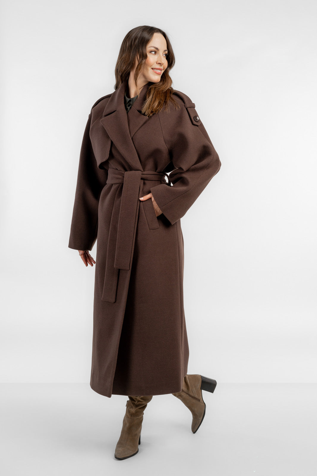 ALIANA chocolate coat