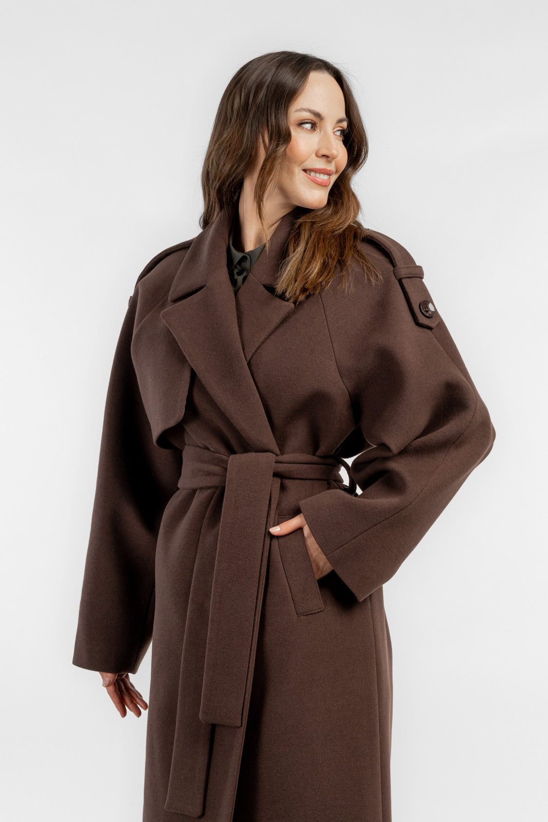 ALIANA chocolate coat