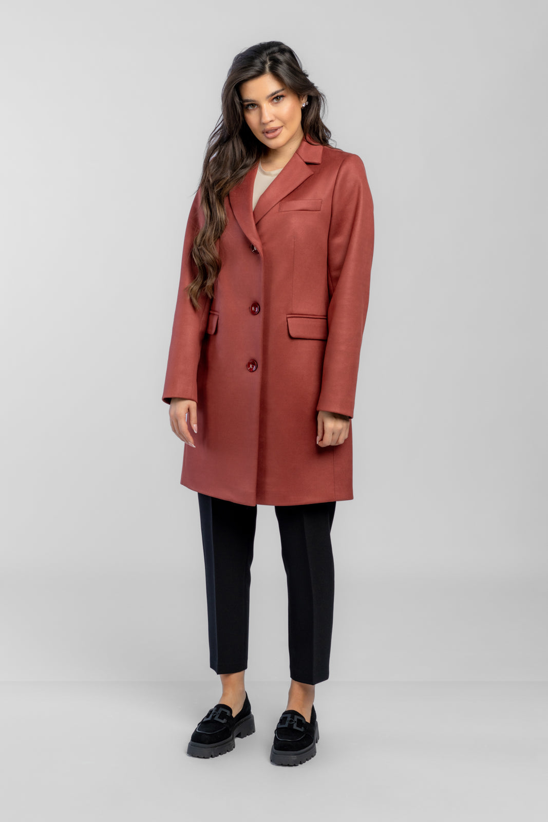 ALICJA cherry coat