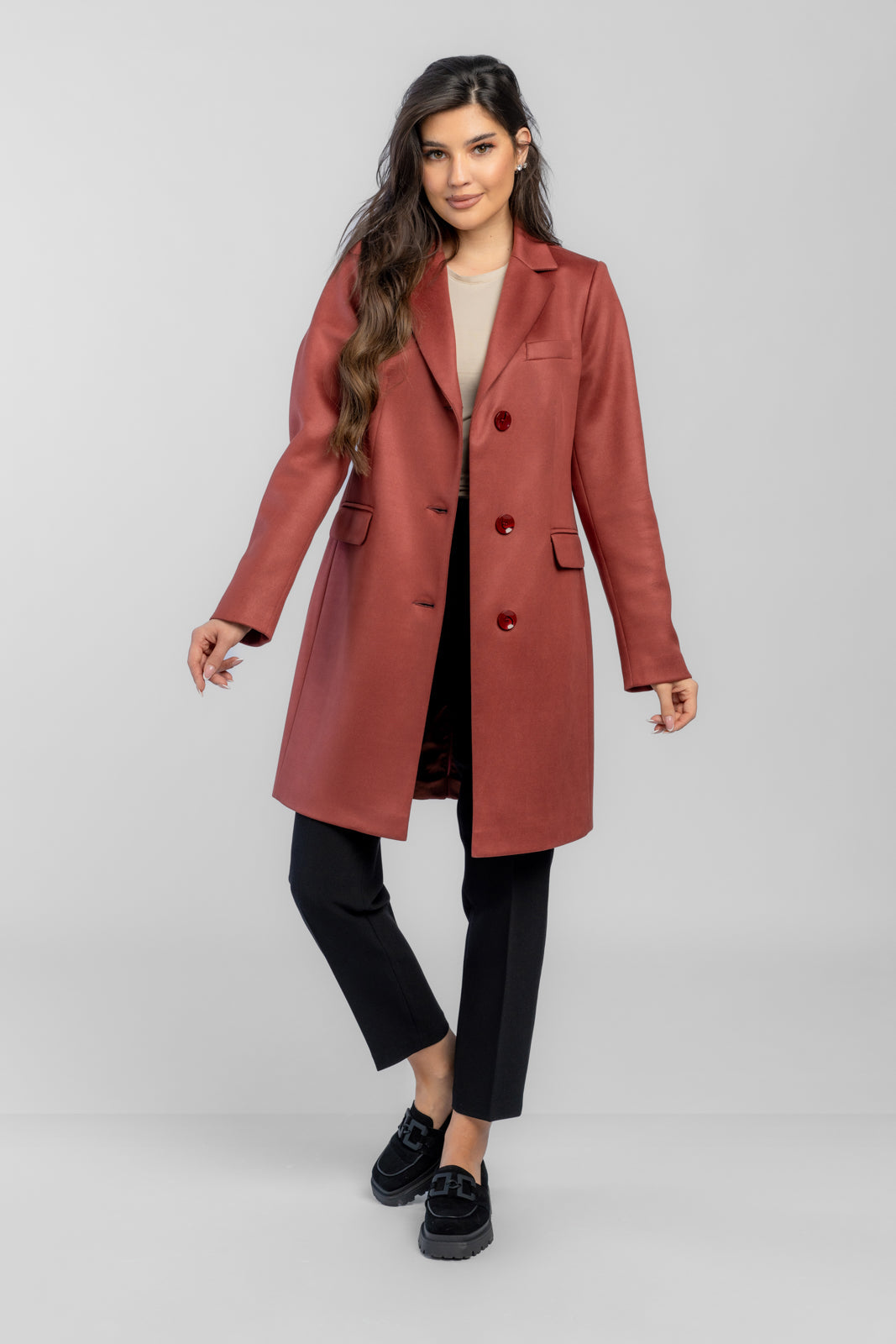 ALICJA cherry coat