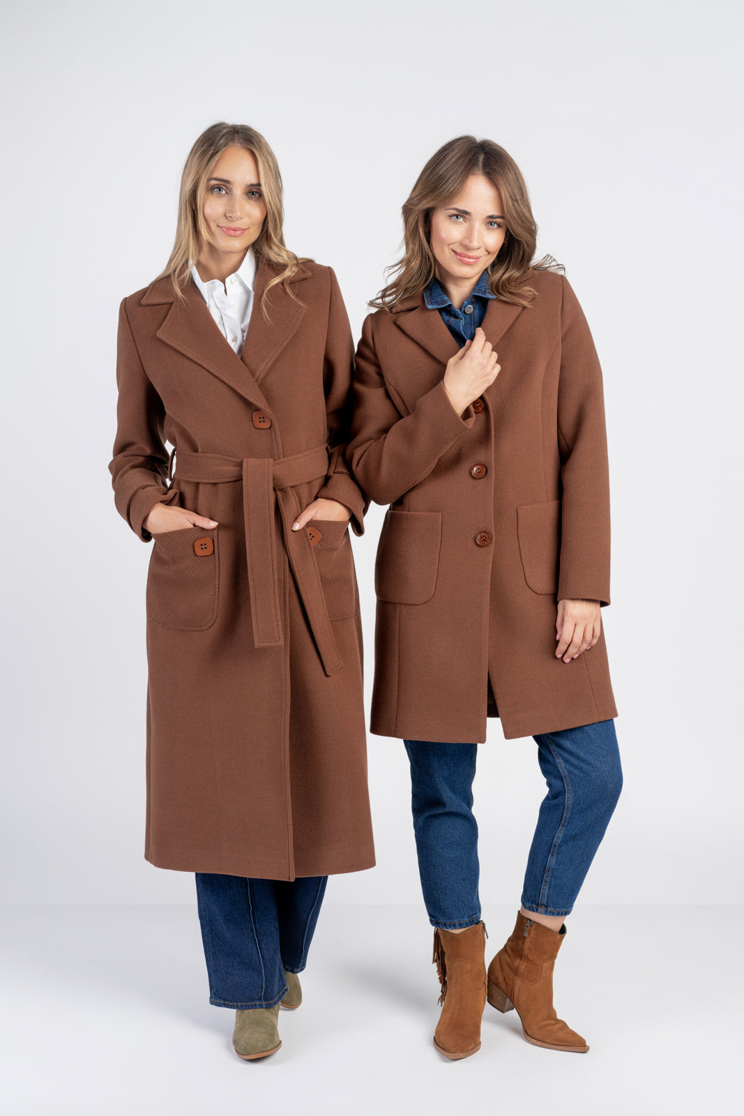 ESTERA camel coat