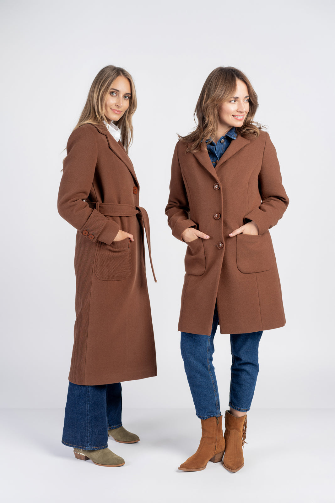 ESTERA camel coat