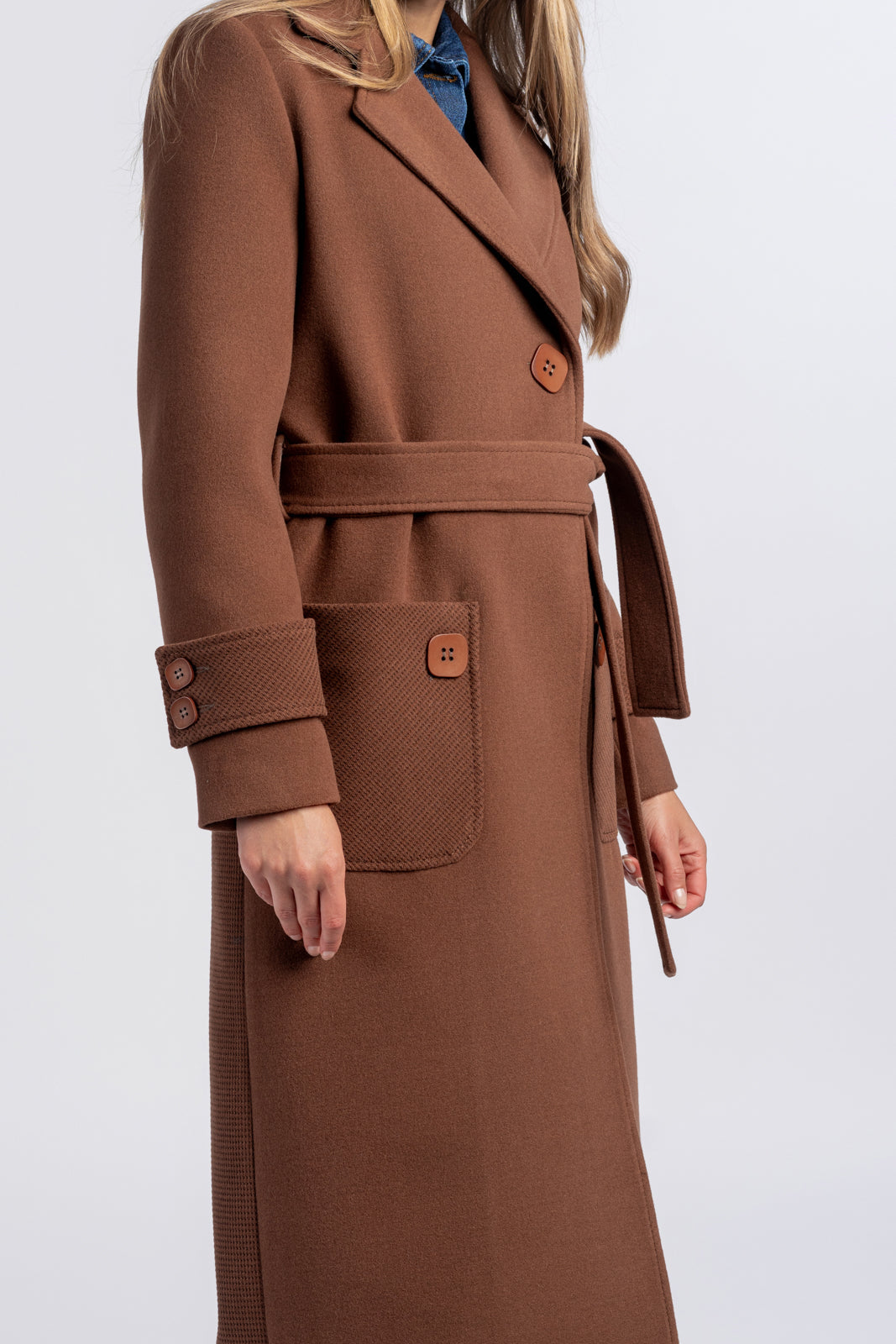 ESTERA camel coat