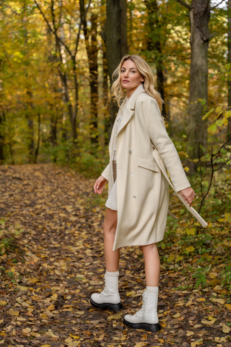 FABIA ecru coat