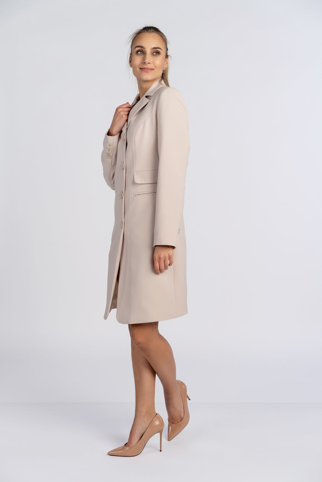 JUDYTA ecru coat
