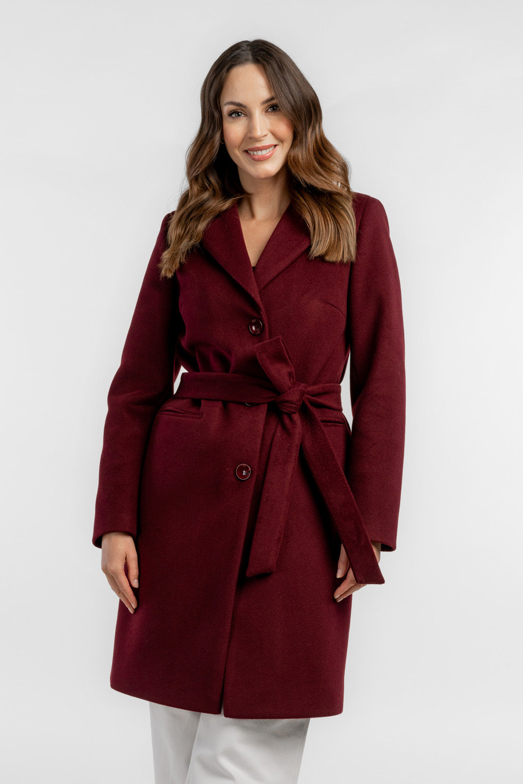 MOLLIE coat burgundy