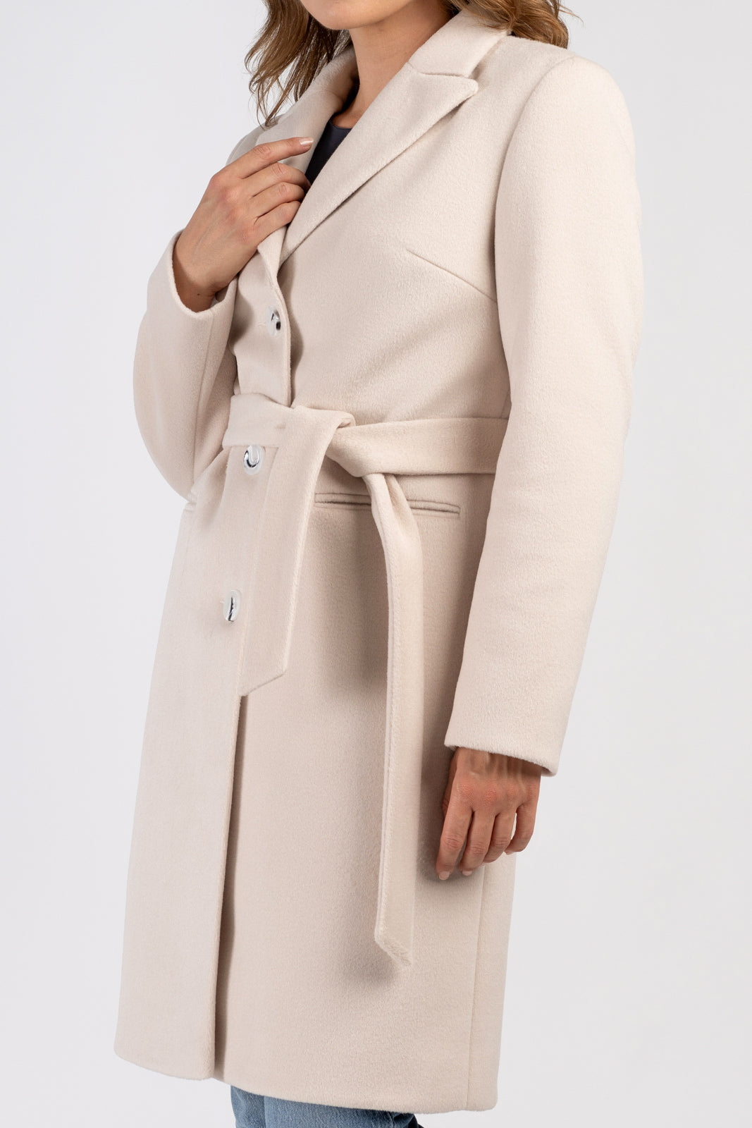 MOLLIE ecru coat