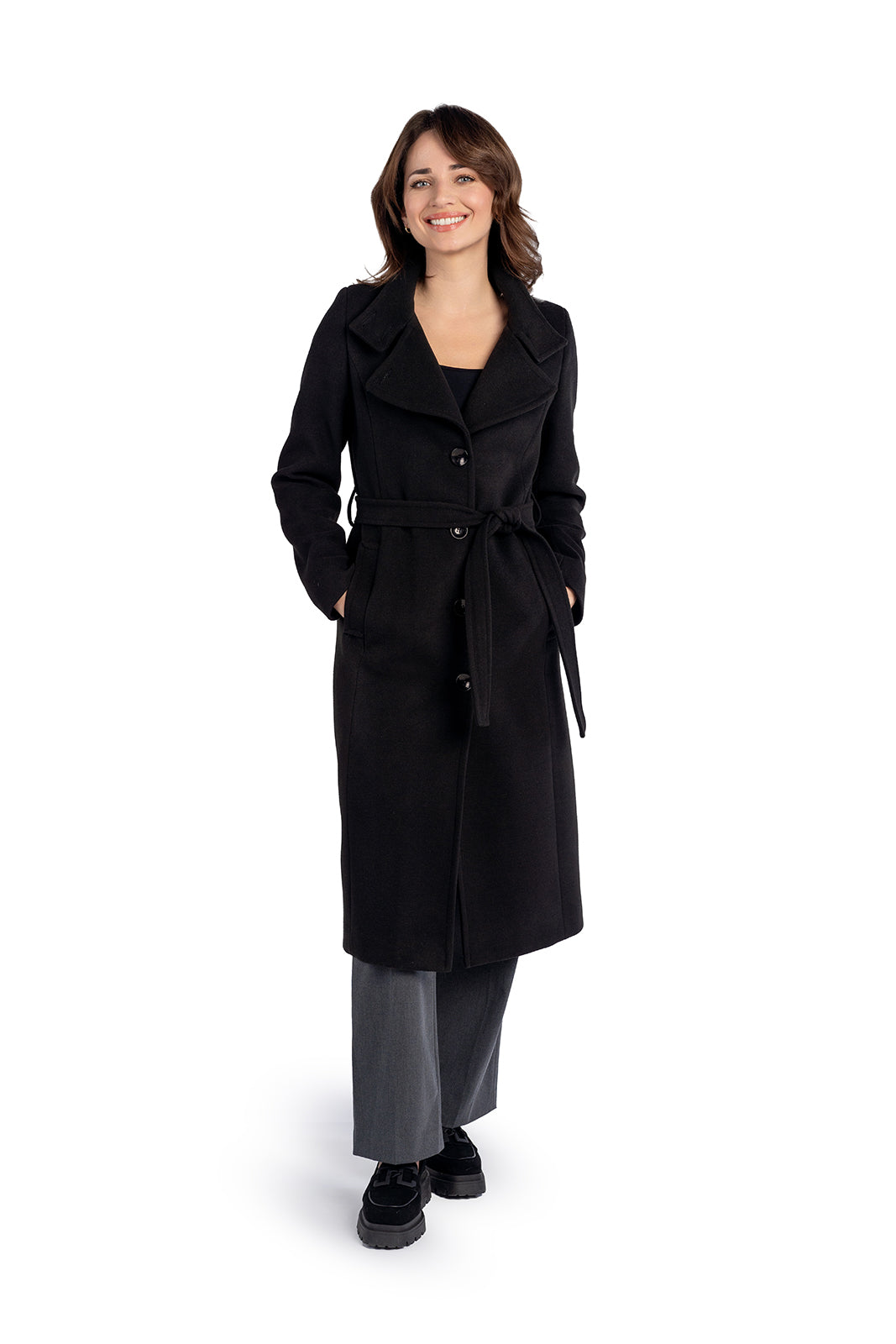 REGINA coat black