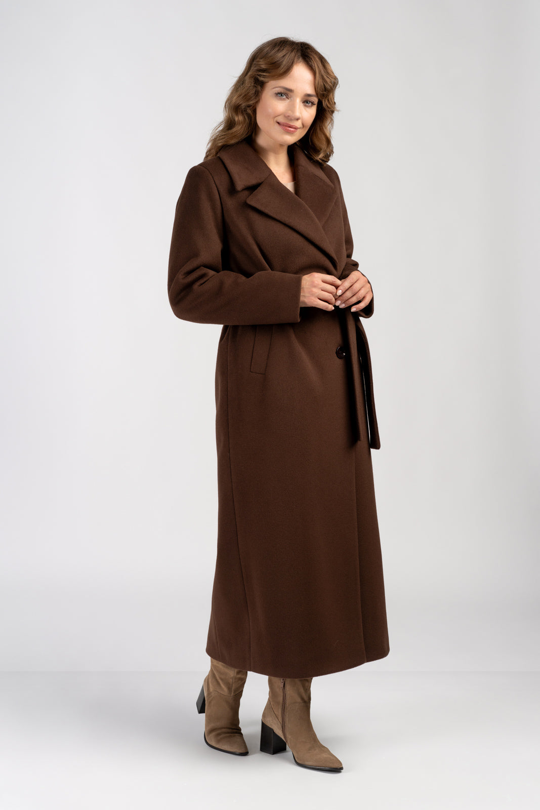 VERONA maxi coat chocolate