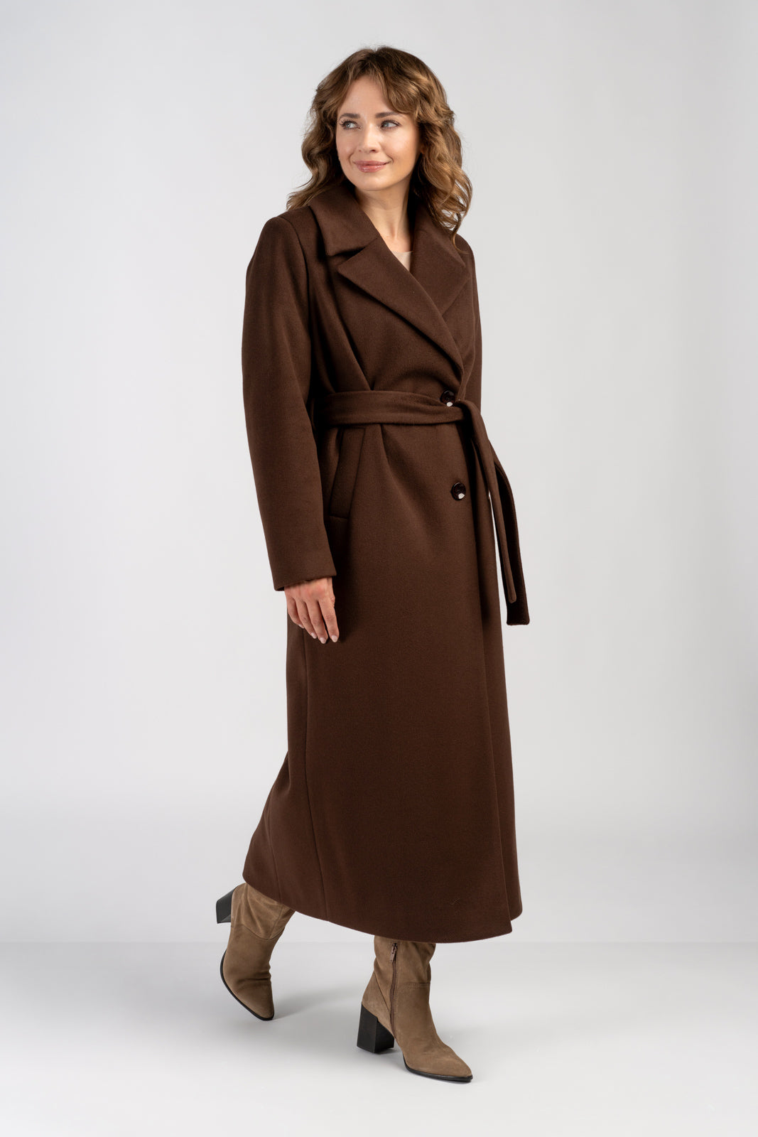 VERONA maxi coat chocolate