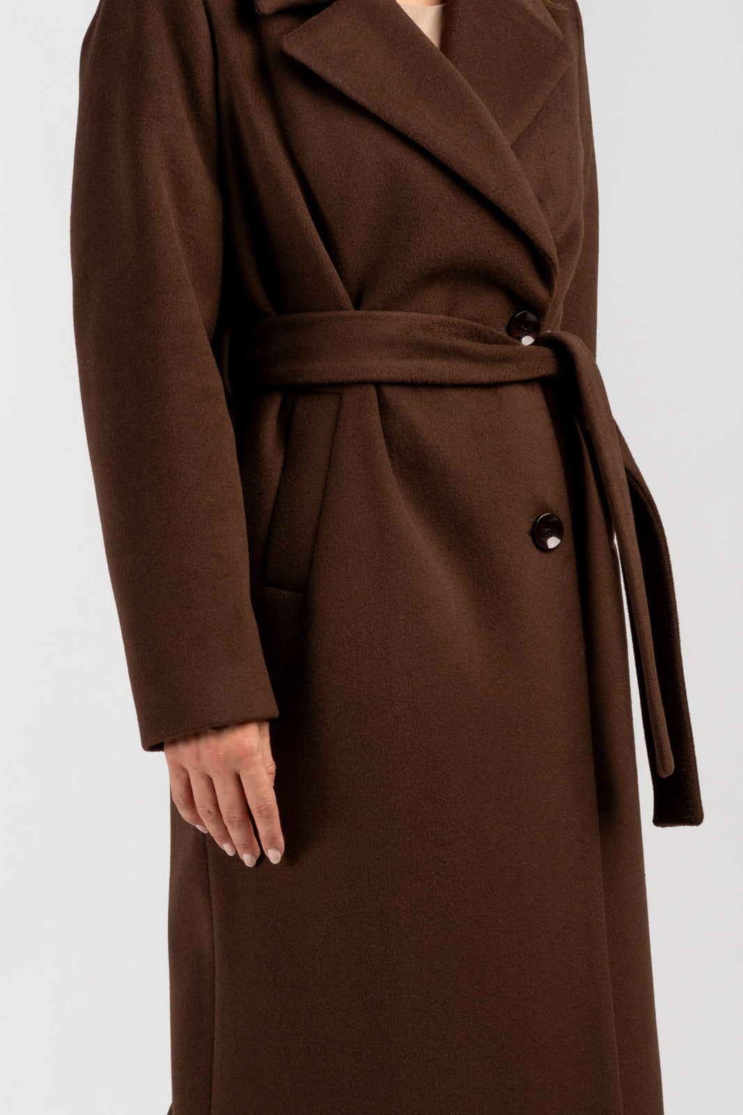 VERONA maxi coat chocolate