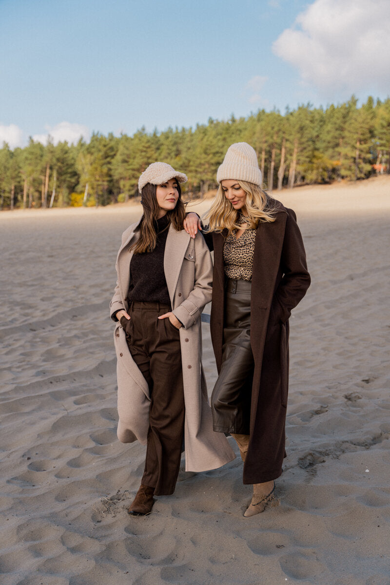 VERONA maxi coat chocolate