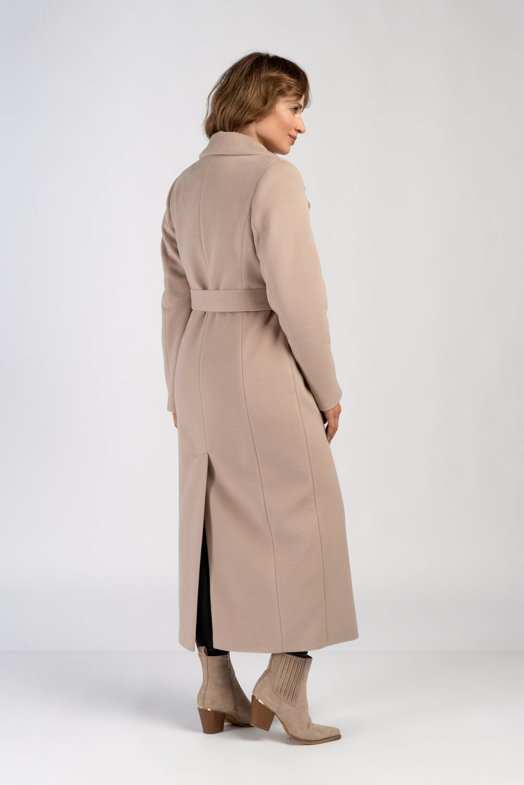 VERONA maxi coat light beige