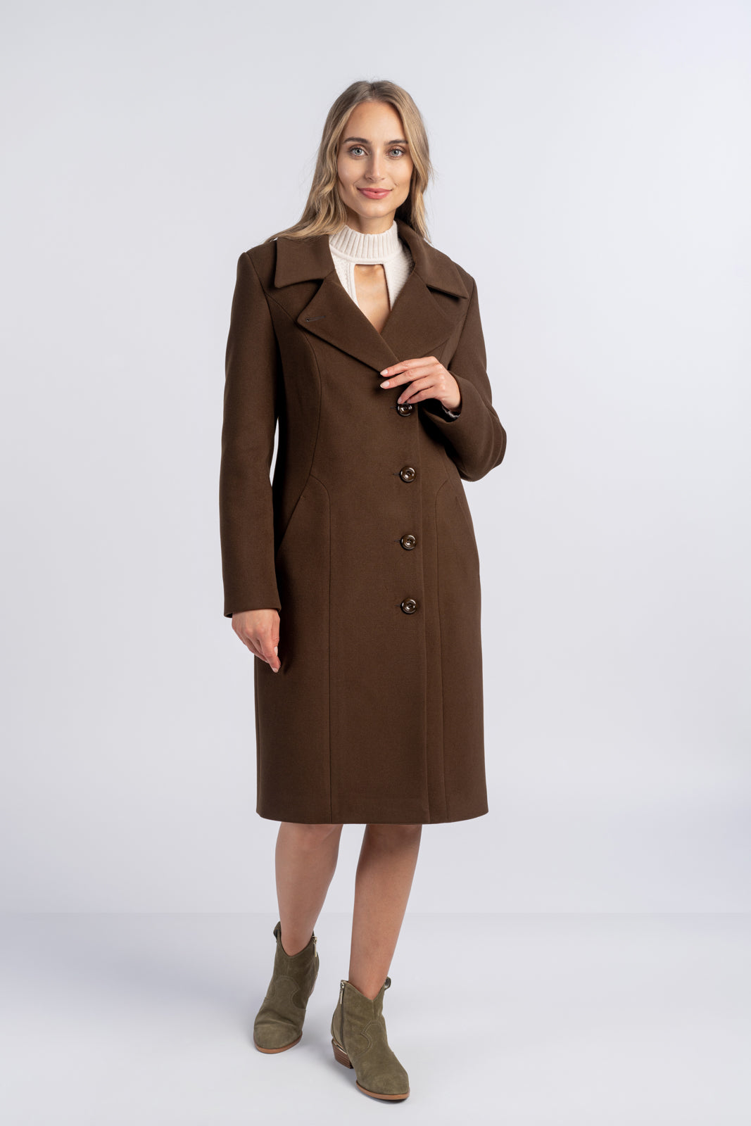 ZUZANNA coat, dark brown