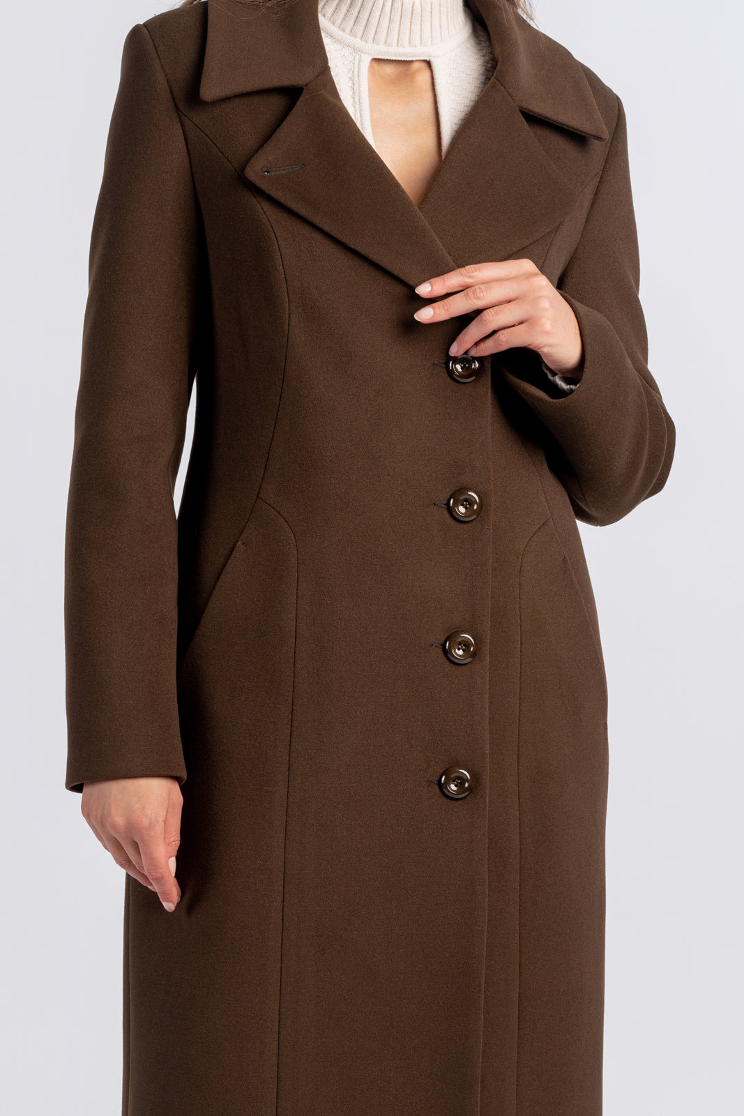 ZUZANNA coat, dark brown