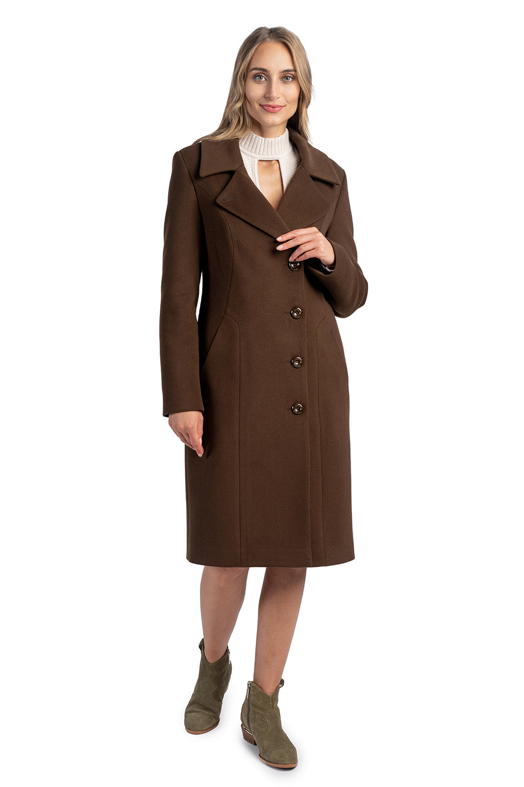 ZUZANNA coat, dark brown