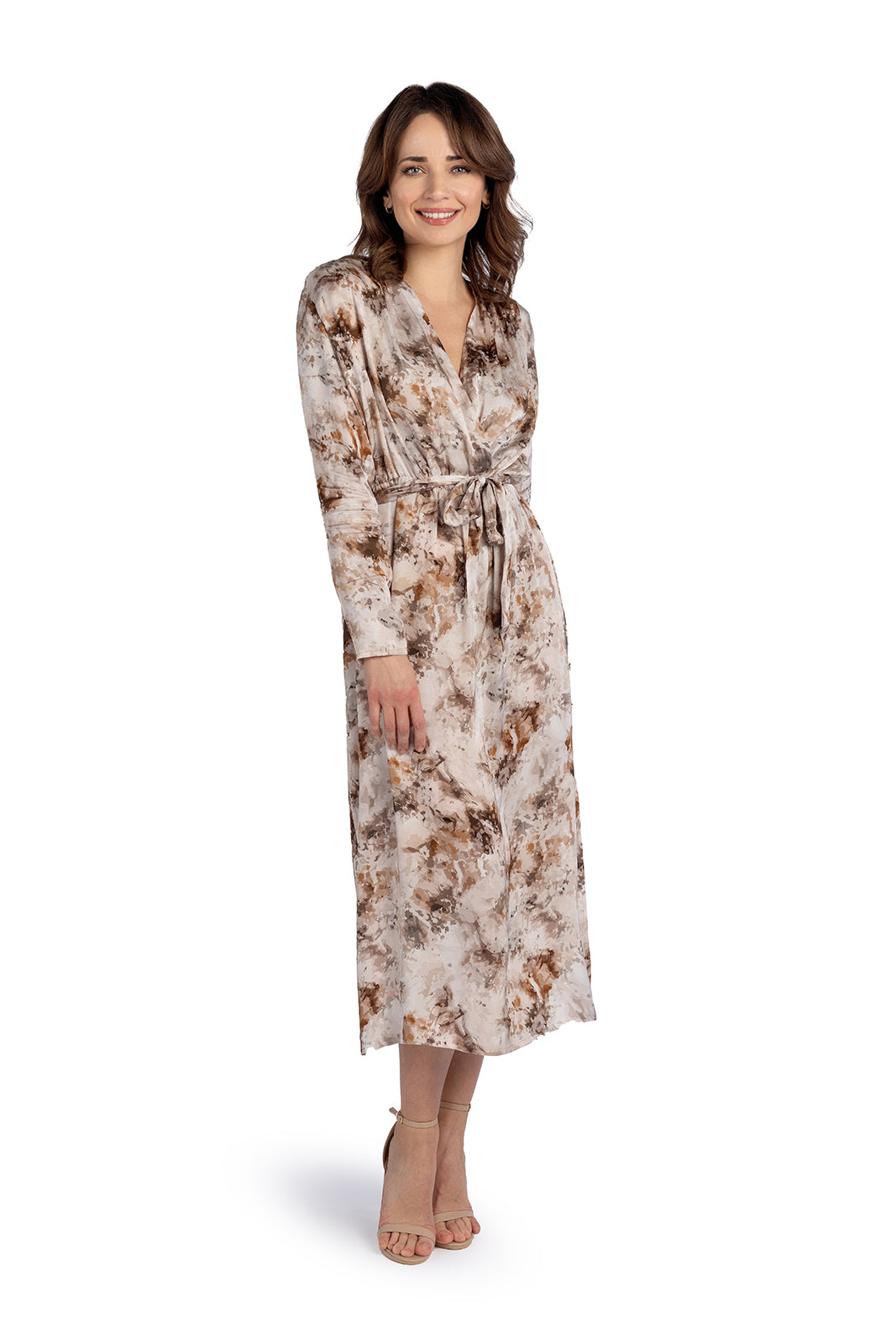 SELENA dress, beige print