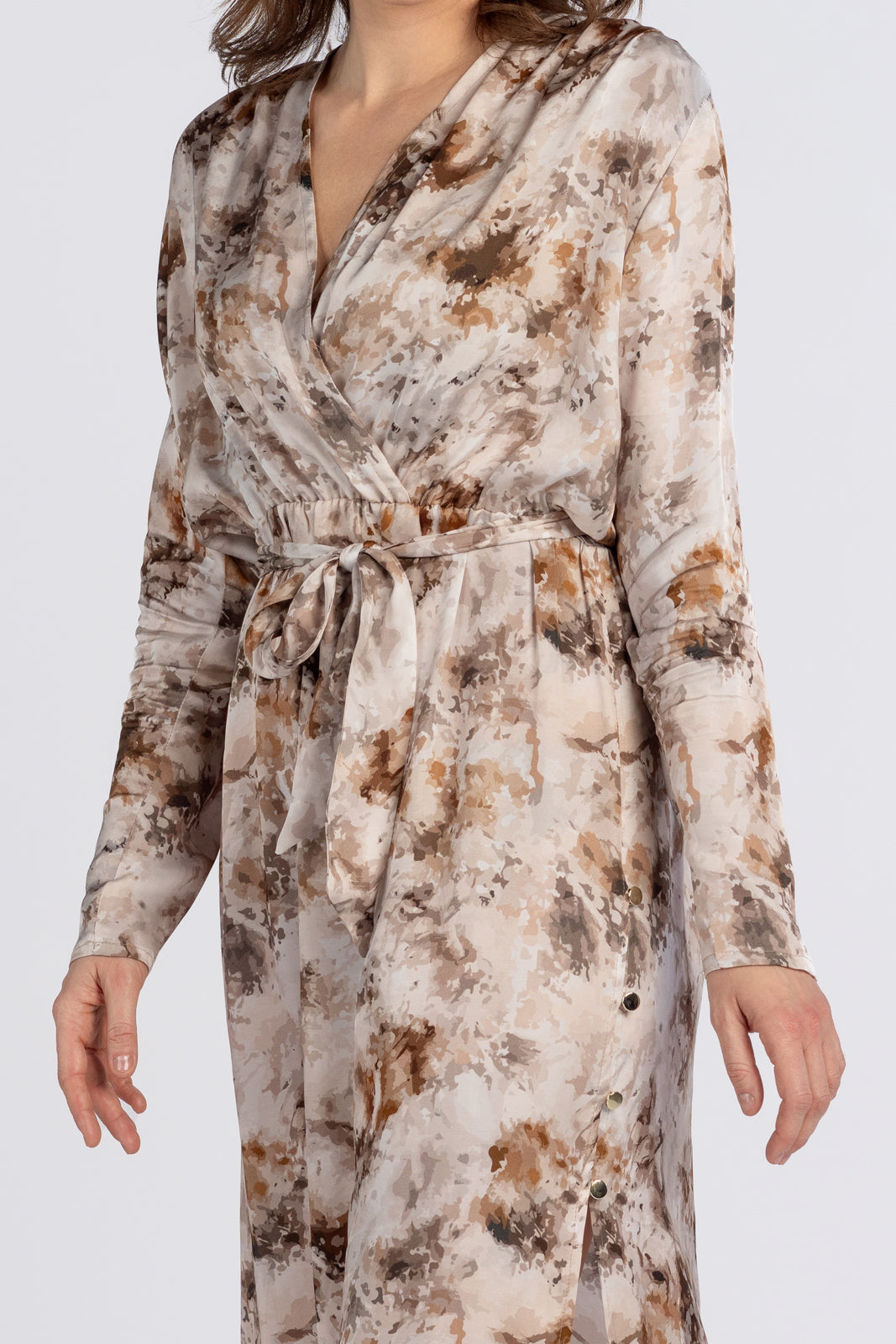 SELENA dress, beige print