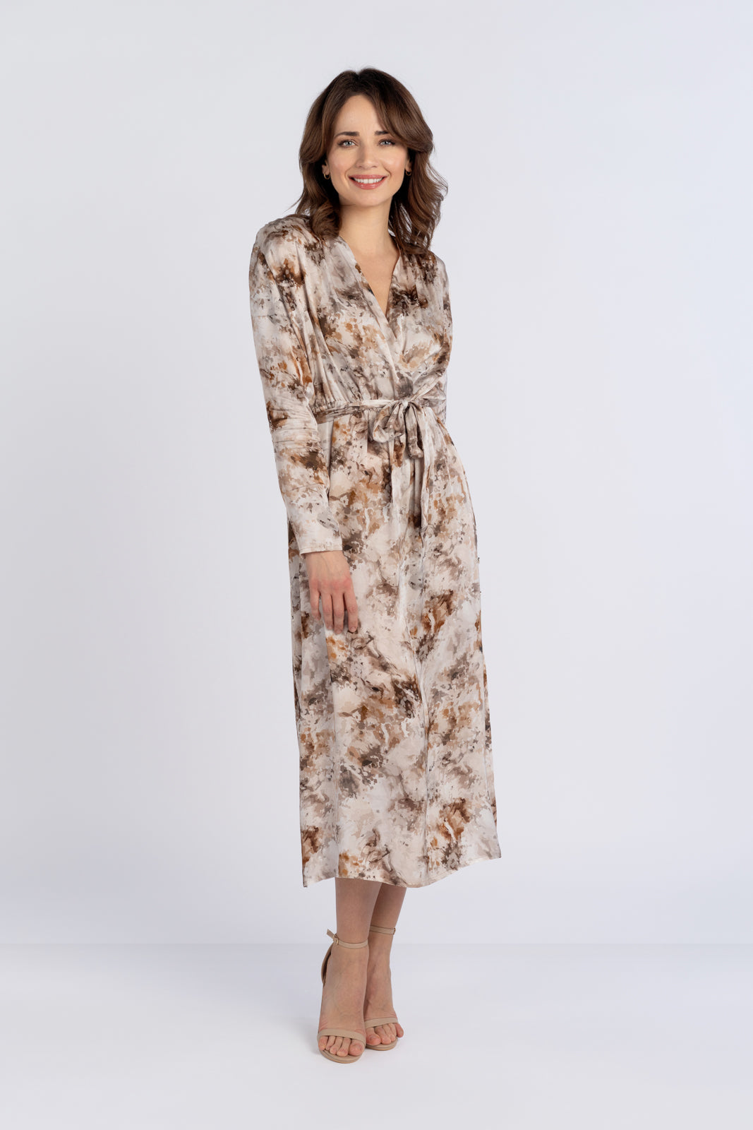 SELENA dress, beige print