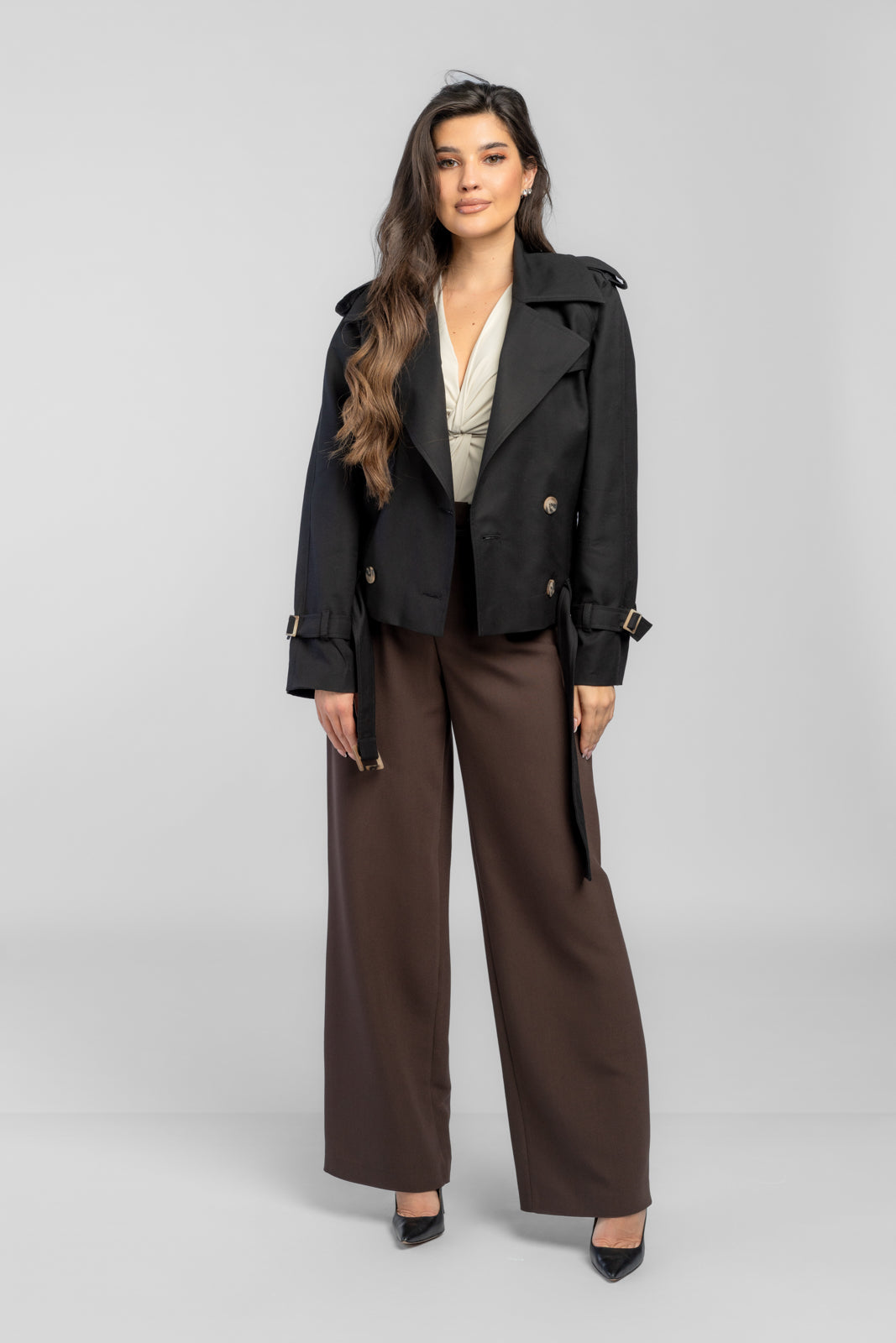 ADA trench coat black