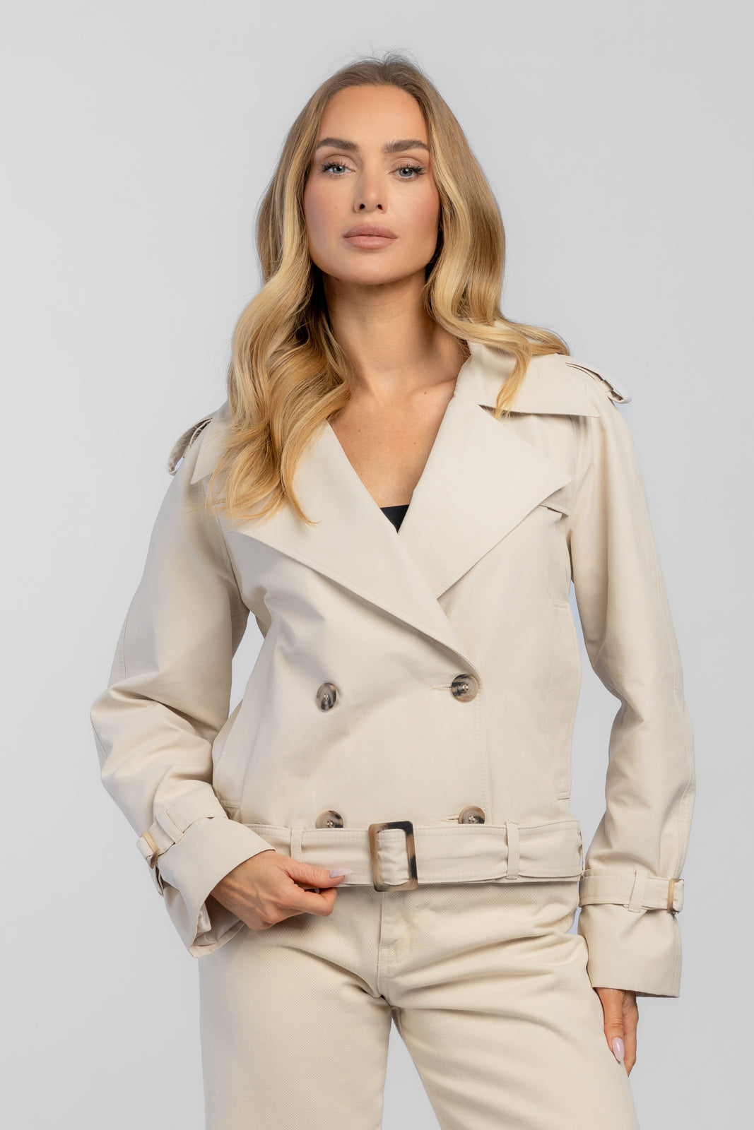 Cream ADA trench coat