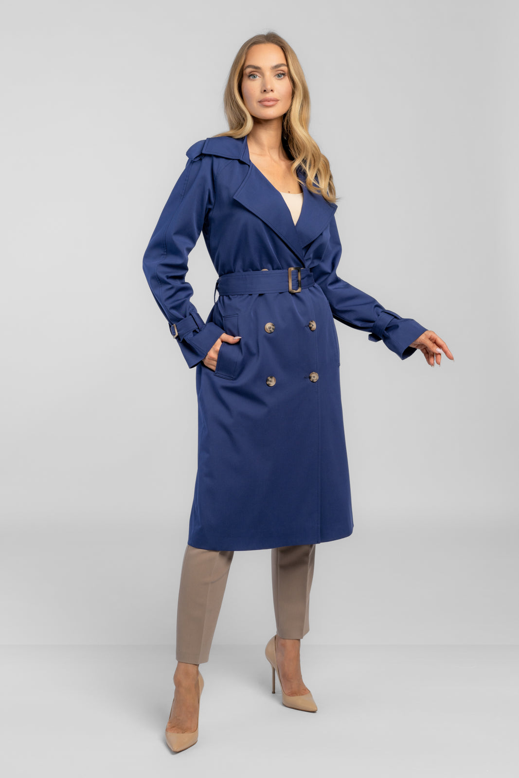 ADRIANNA trench coat navy blue